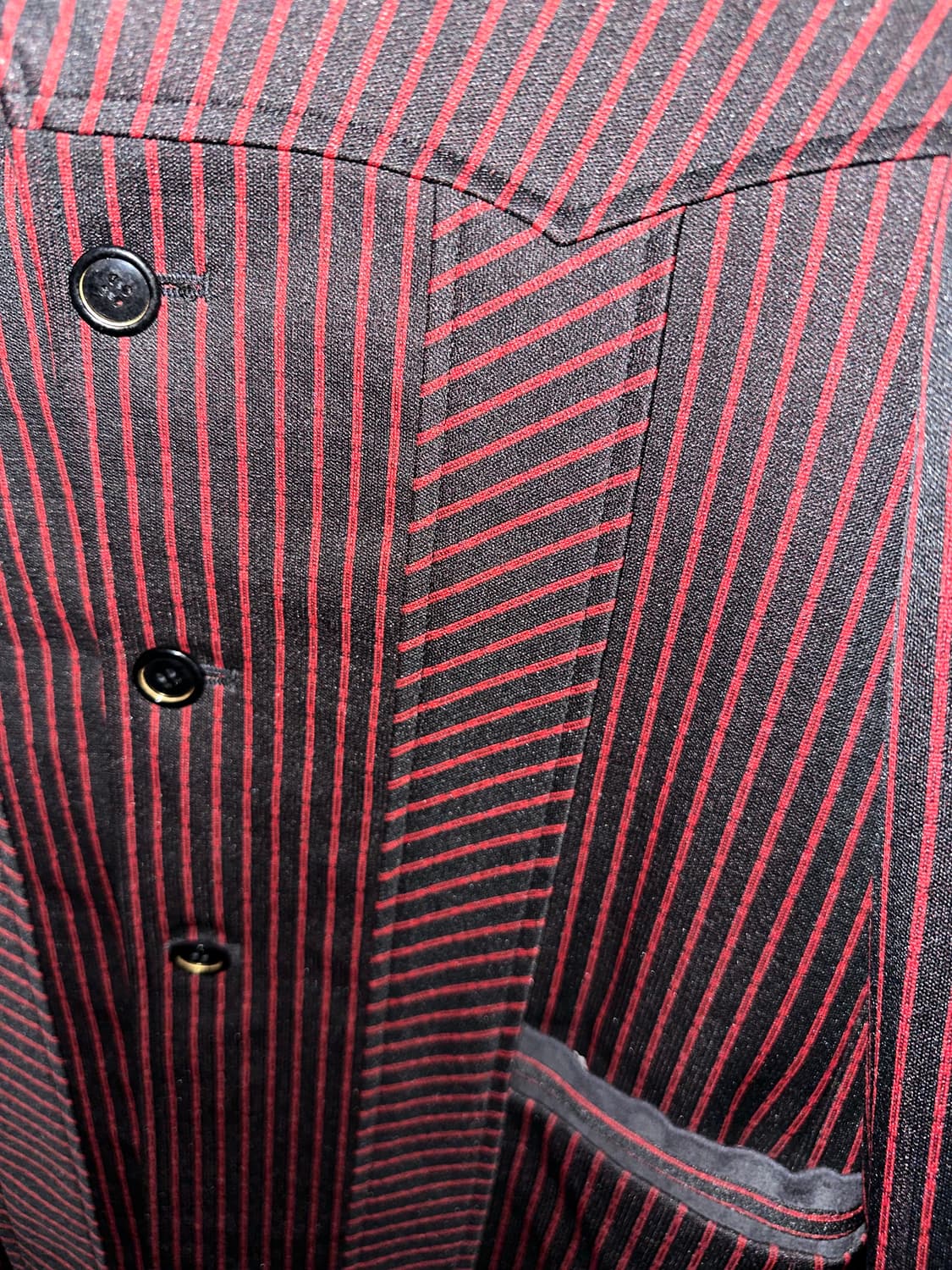 고딕 레드 스트라이프 자켓 상품이미지3