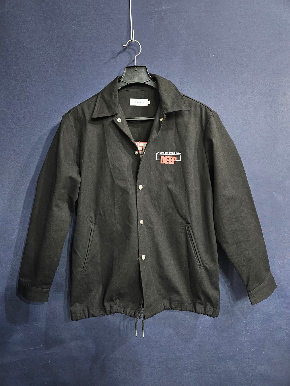 더블제이 프린팅 블랙 남성 세미오버핏 100 데님자켓  상품이미지1