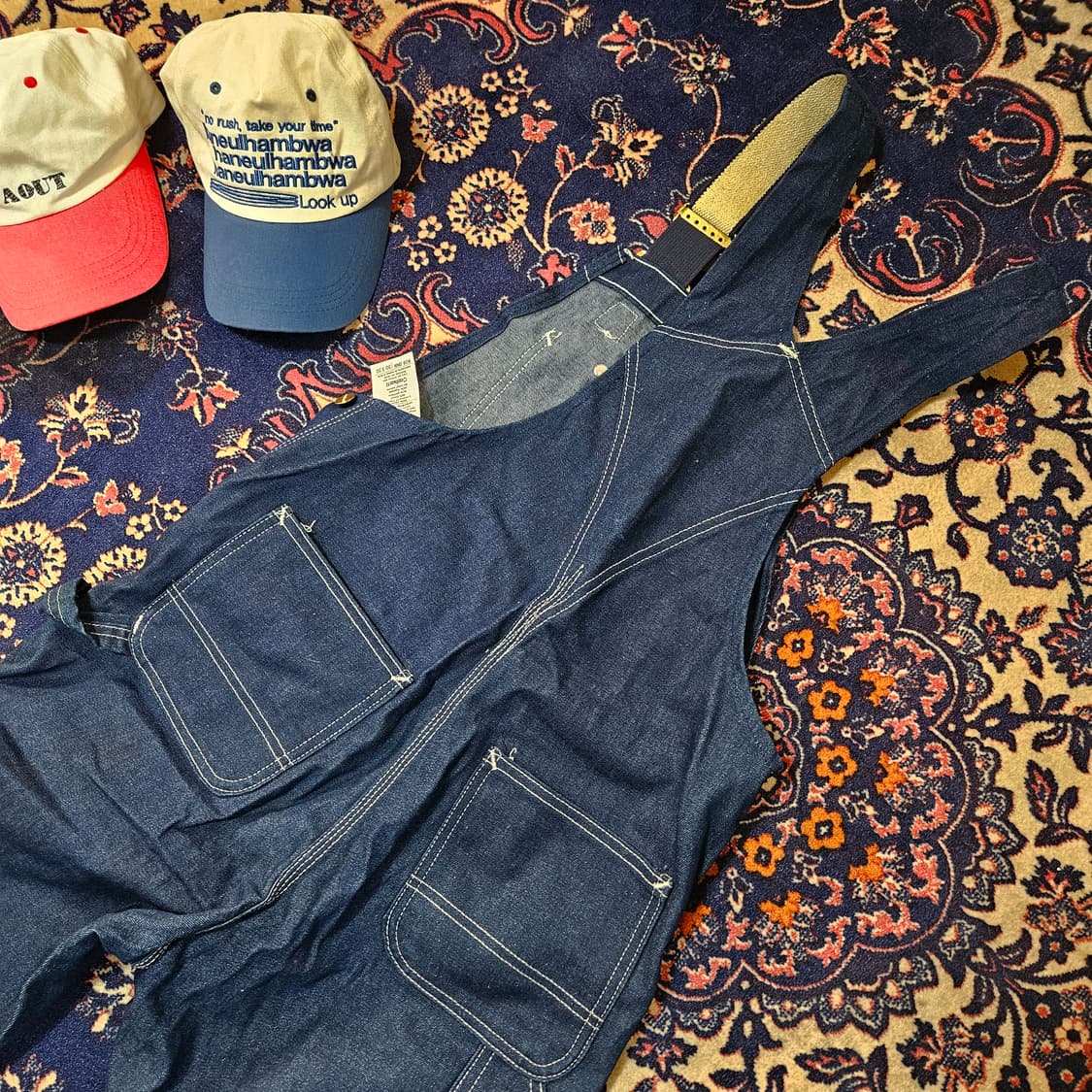 칼하트 데님 카펜더 루즈핏 멜빵 셋업 30 x 30 size 상품이미지7