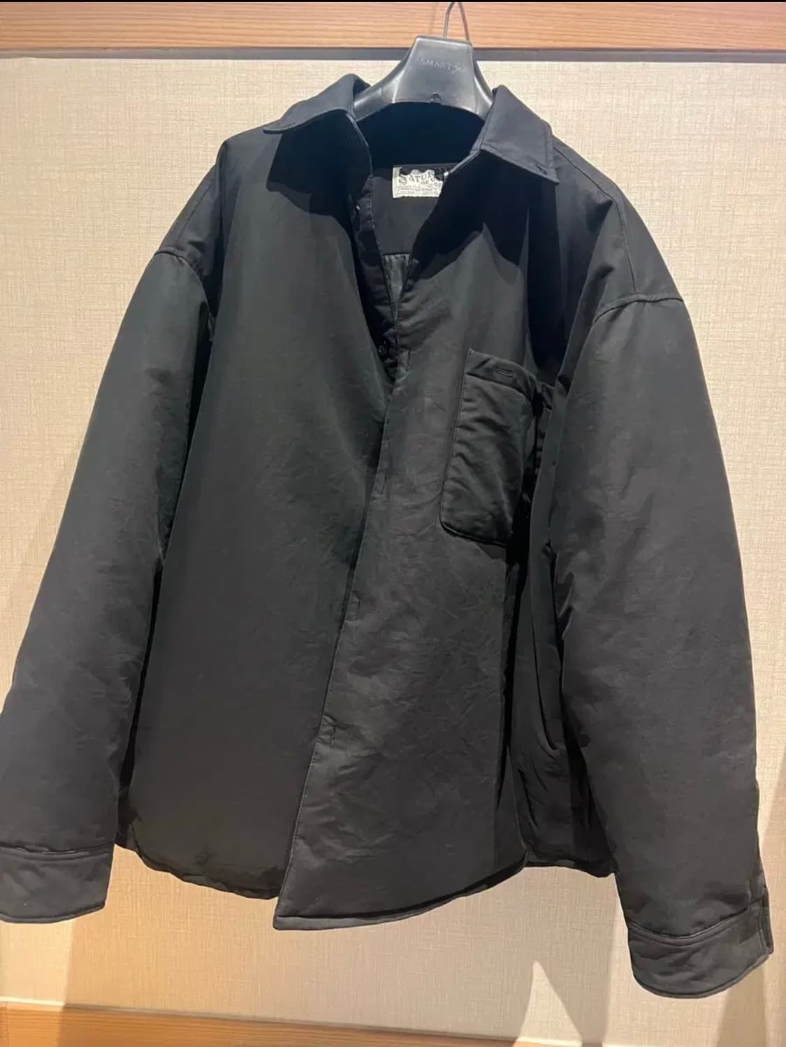 STU 구스다운 블랙 패딩셔츠(L) 상품이미지2