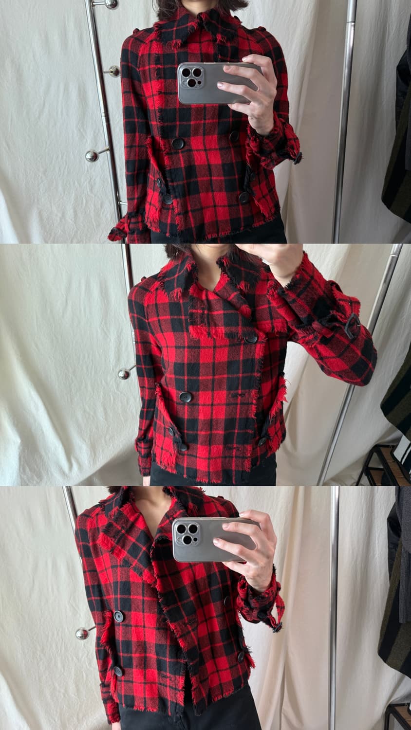 Junya Watanabe COMME des GARCONS 체크 자켓 상품이미지2