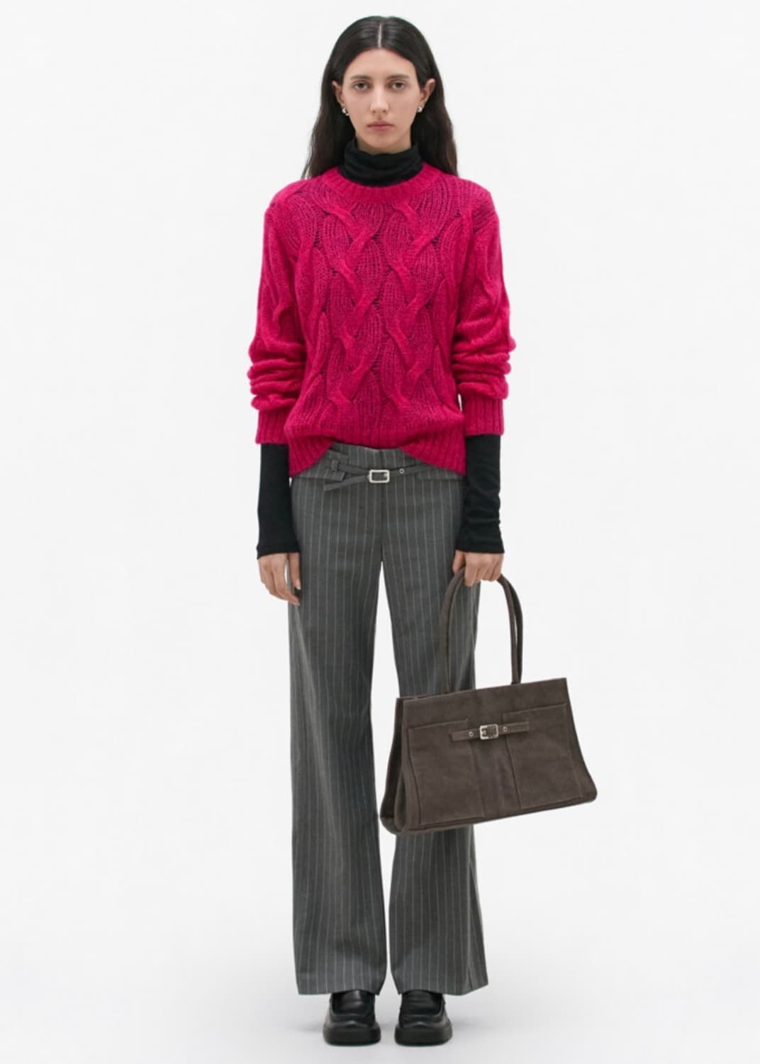 기마구아스 Annamaria 캔버스 백/브라운 상품이미지4