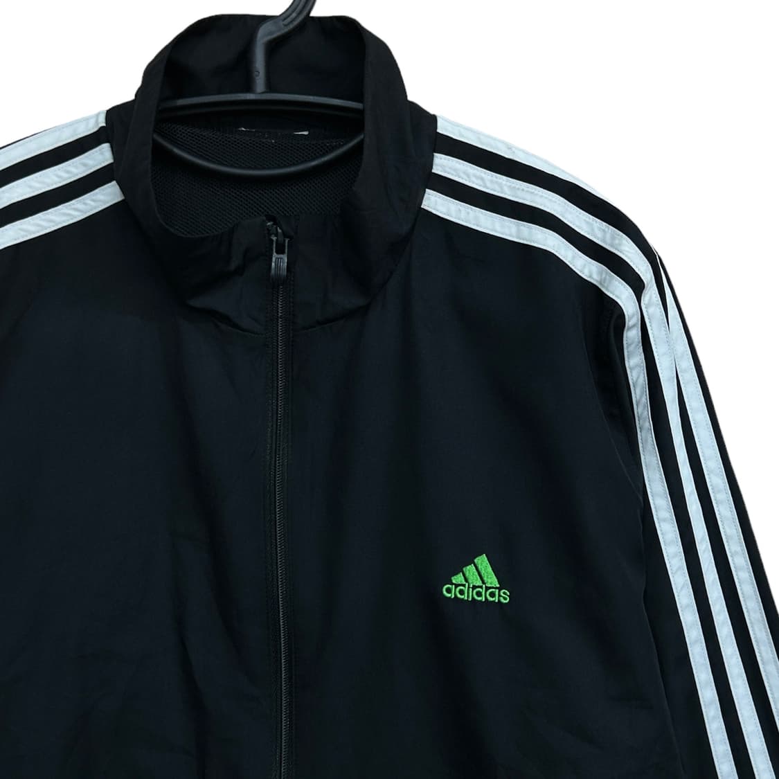 아디다스 블랙 백로고 프린팅 트랙 바람막이 L 상품이미지5