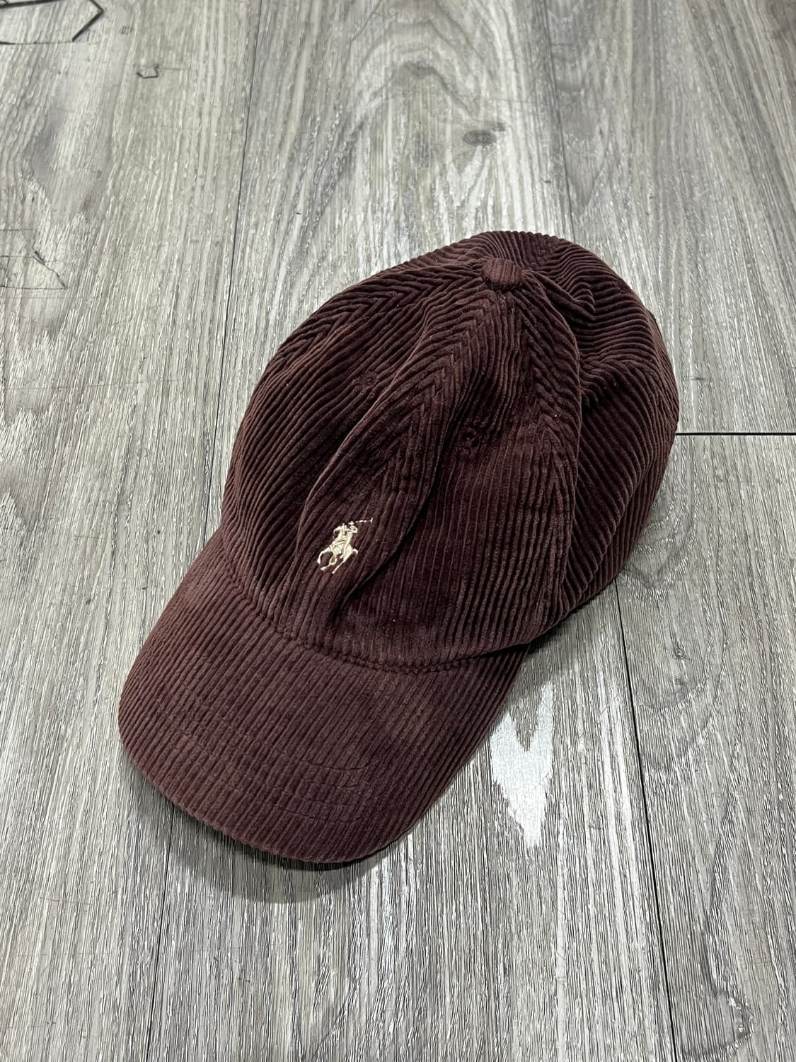 00's Polo Ralph Lauren 브라운 코듀로이 볼캡 상품이미지1