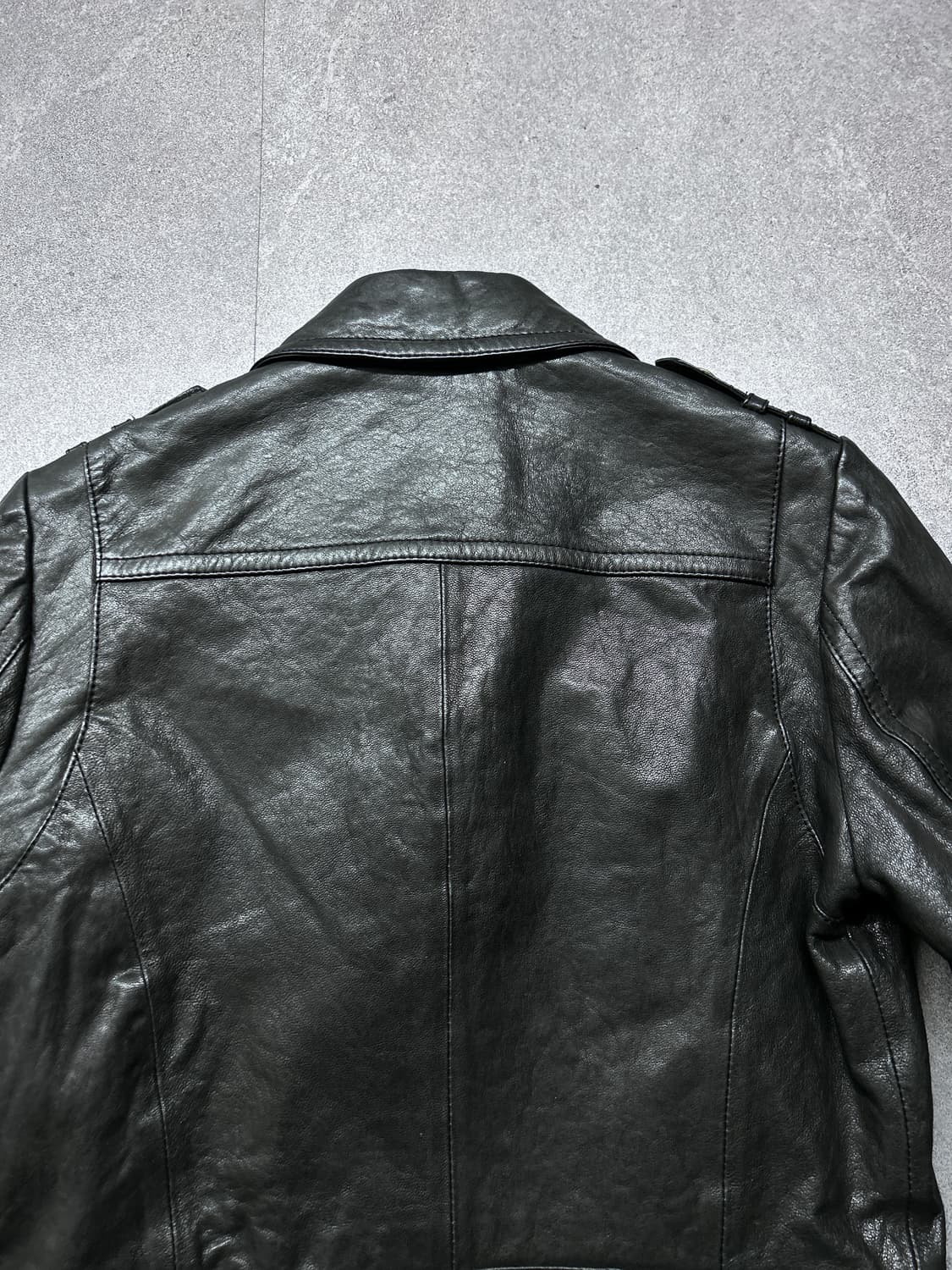 골드 버튼 나폴레옹 램스킨 자켓 상품이미지5