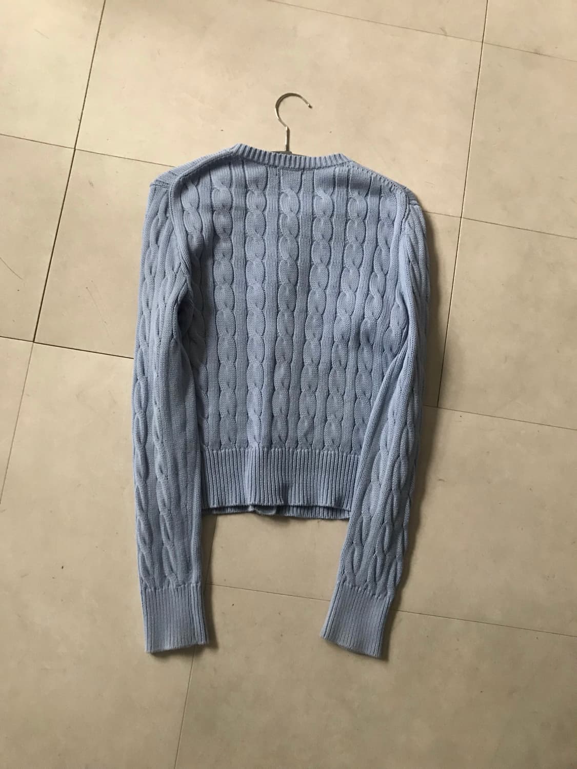 폴로 베이비블루 케이블 가디건 상품이미지10