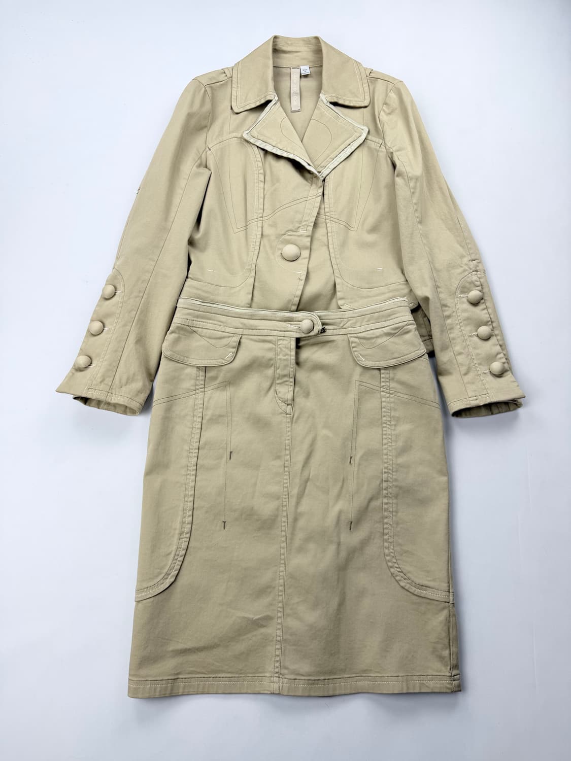 막스마라 스포츠막스 베이지 세미정장 셋업 상품이미지1