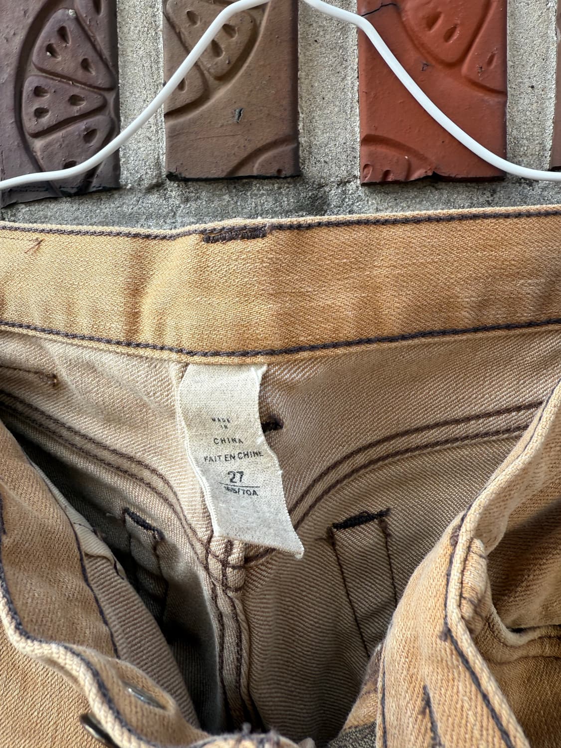 RRL 더블알엘 스트레치 스키니핏 팬츠 (카멜 컬러 / 27) 상품이미지2