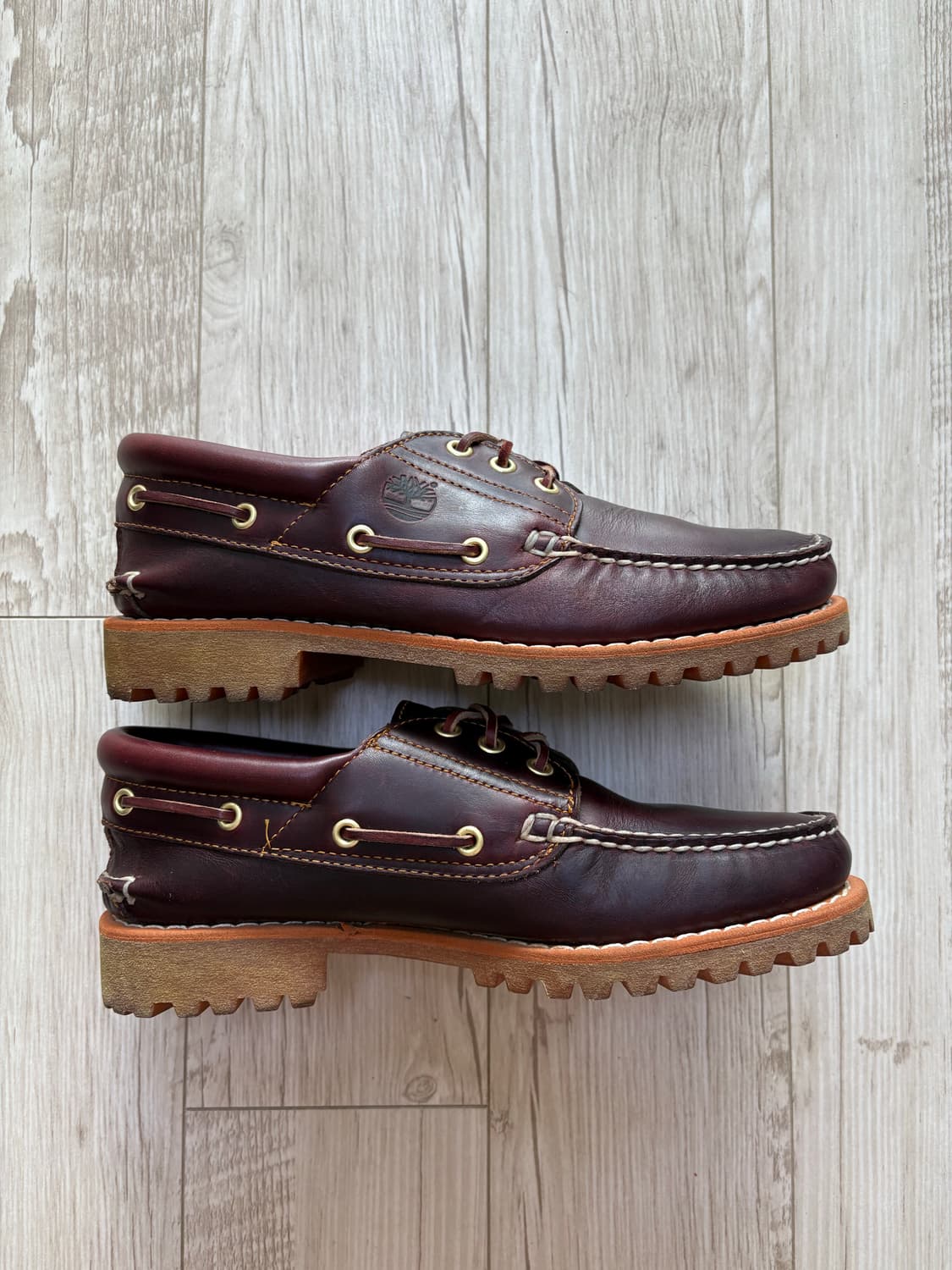 팀버랜드 보트슈즈 버건디 265 상품이미지3