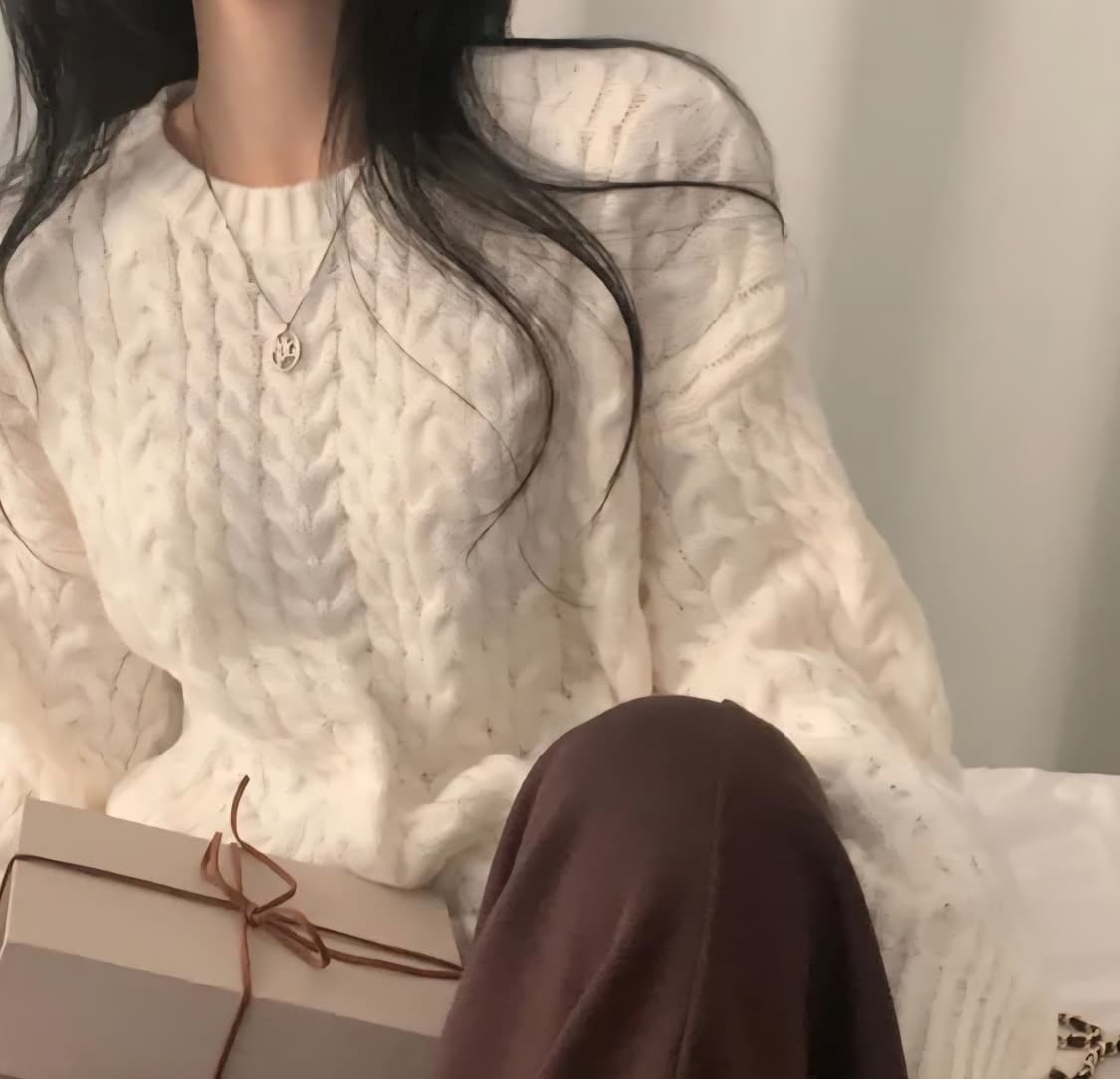 꽈배기 니트 상품이미지1