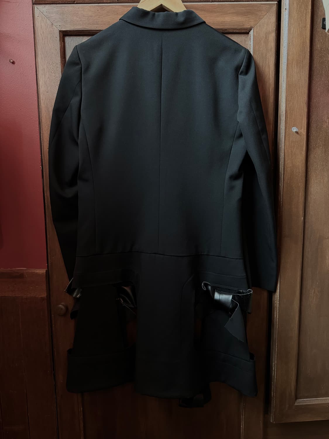 comme des garcons 컷아웃 리본 디테일 코트 상품이미지7