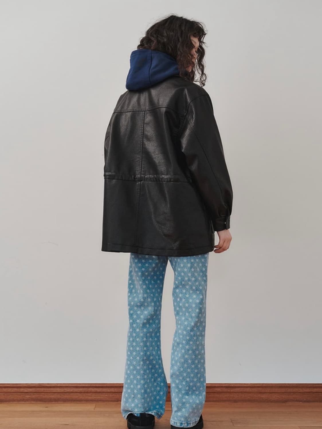 플리즈프로젝트 비건 레더 자켓 상품이미지4