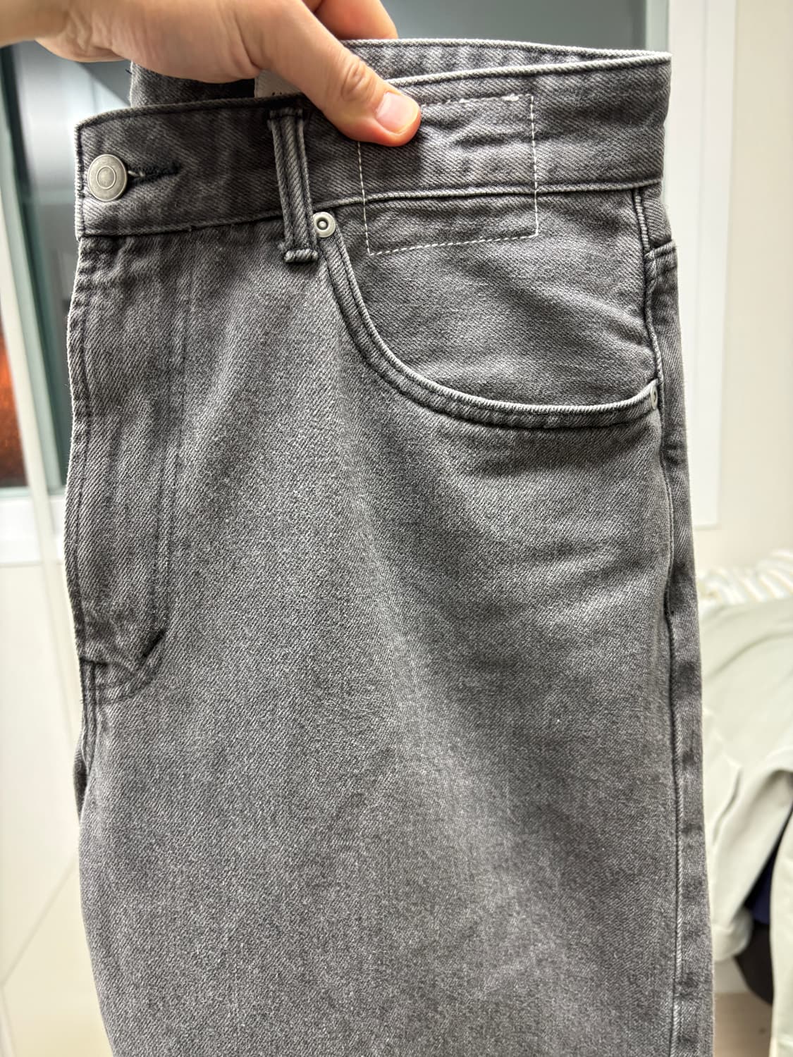 카키스 stock5p 라이트그레이 데님팬츠 L 상품이미지7