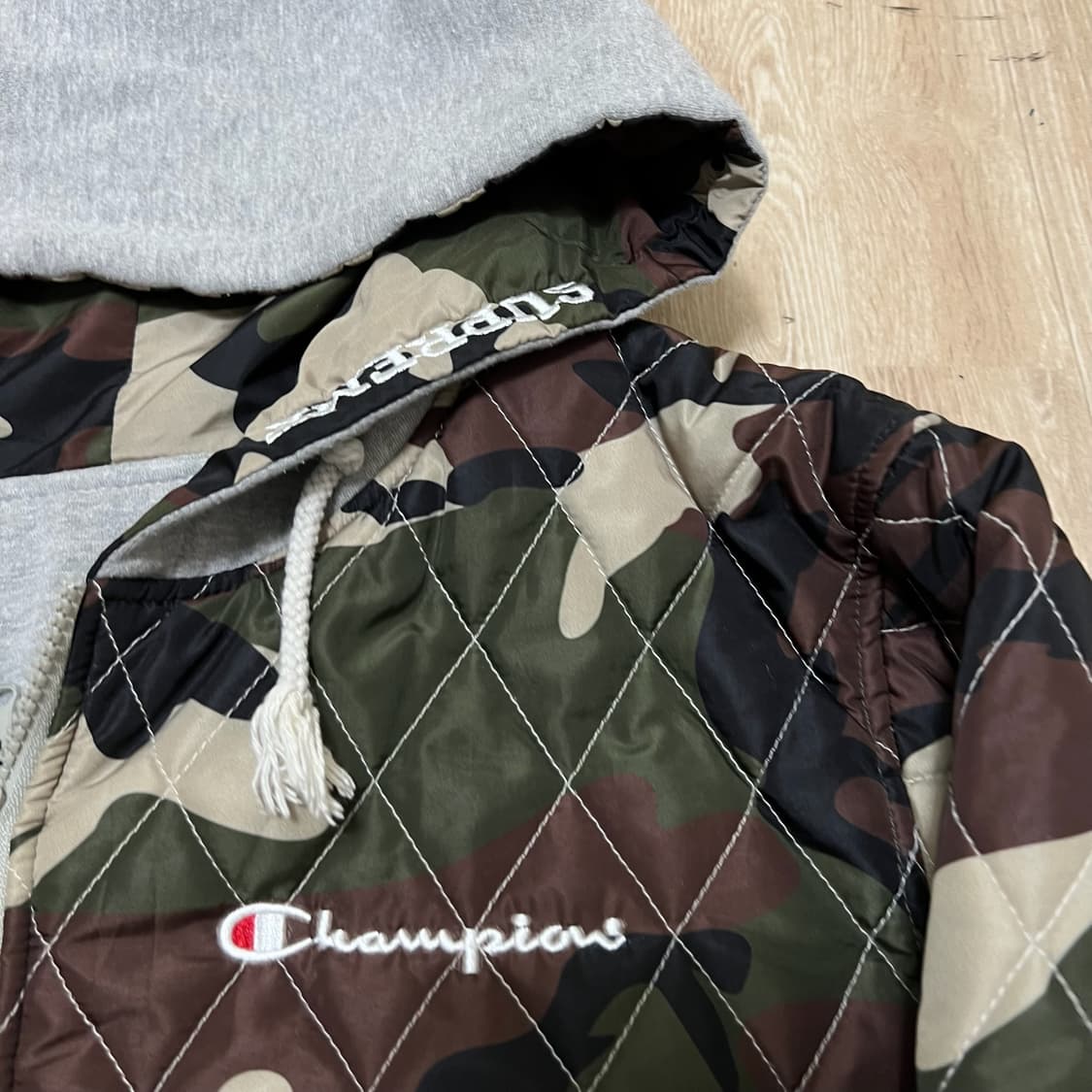 슈프림 챔피온 콜라보 리버시블 카고 패딩 점퍼 XL 상품이미지6