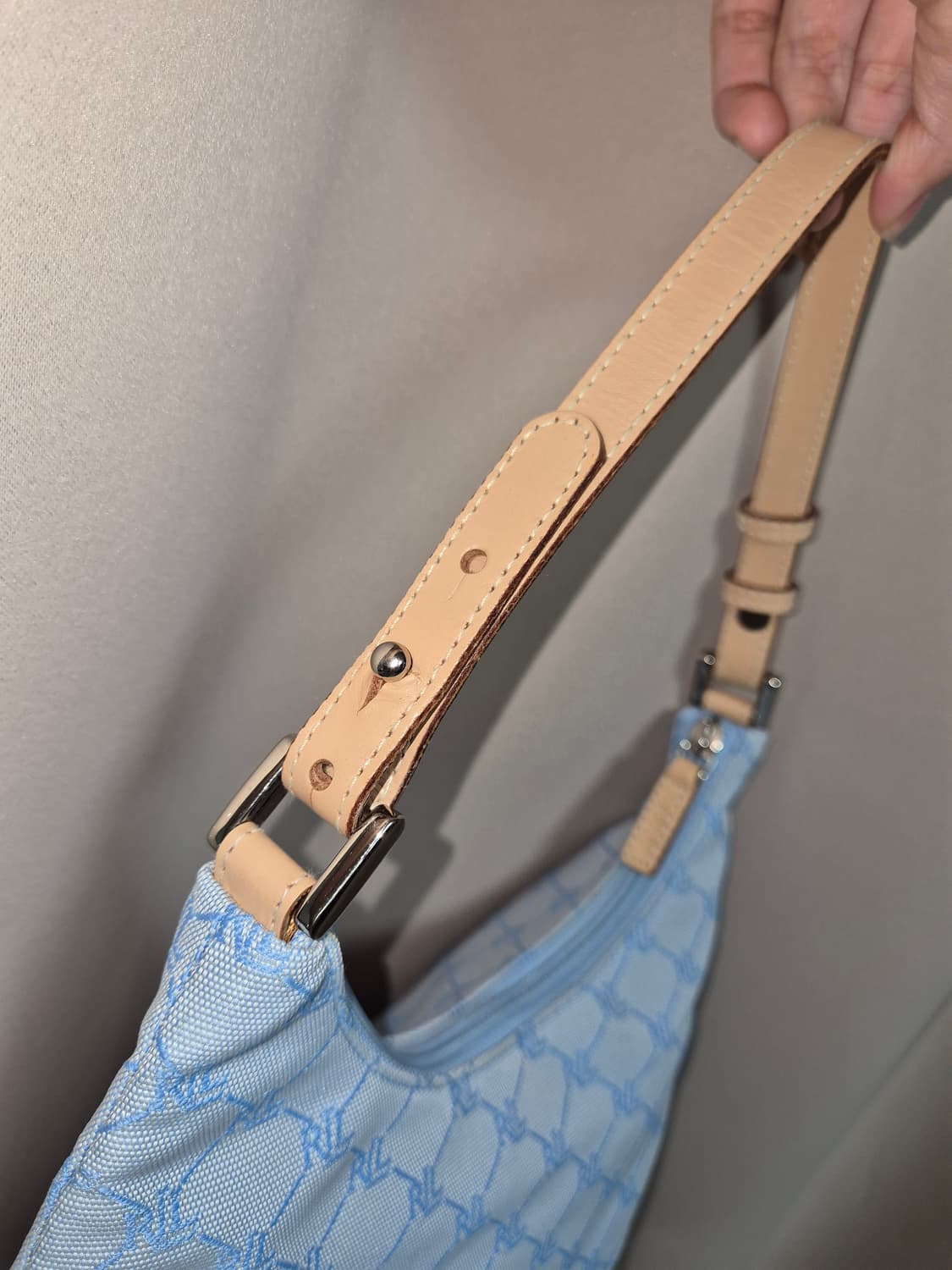 🩵폴로 랄프로렌 호보백 스카이블루 가방/숄더백/하늘색🩵 상품이미지4