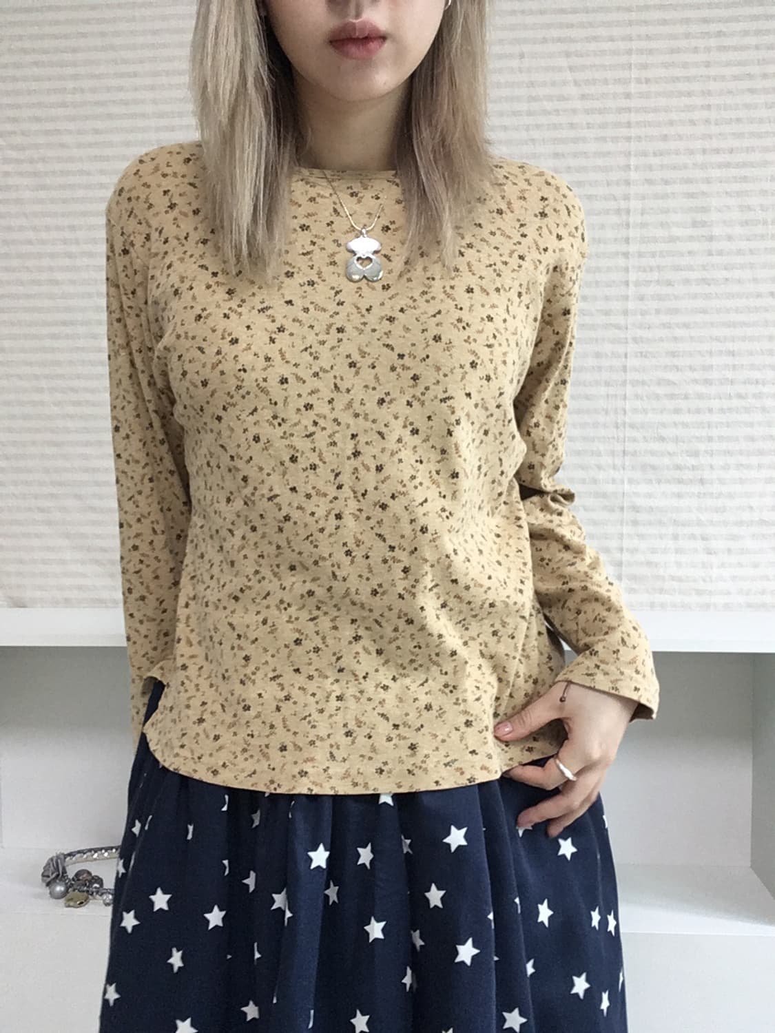 jpn vintage mori floral long sleeve 상품이미지3
