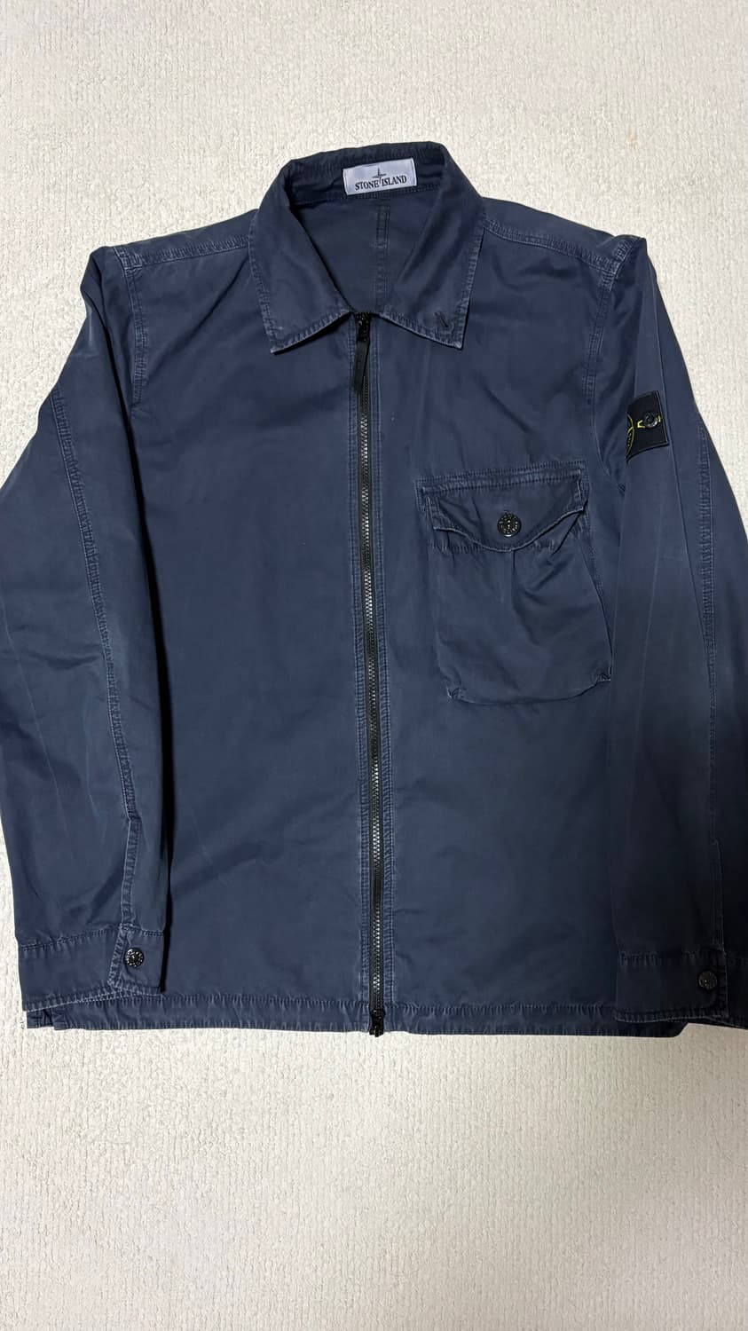 스톤아일랜드 올드이펙트 오버셔츠 다크네이비 L 상품이미지1