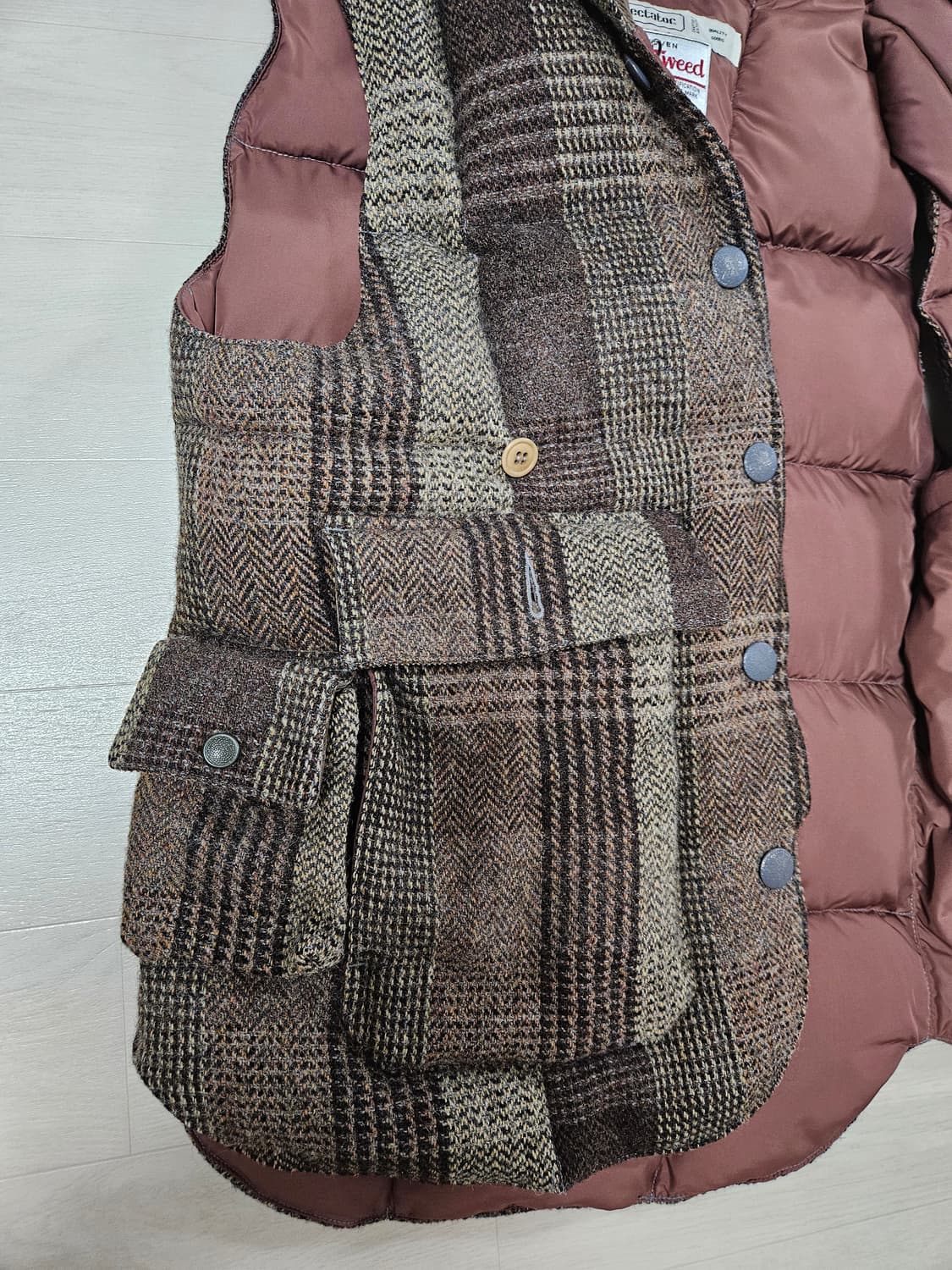 153-009<LODGE PUFFER VEST> 스펙테이터 트위드 베스트 상품이미지4