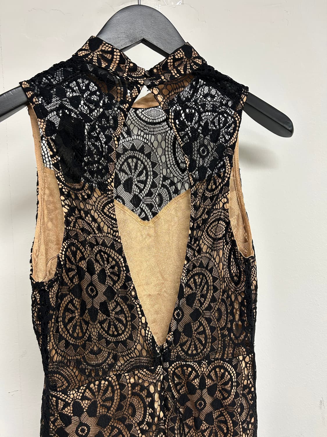 Forever 21 레이스 롱 드레스 블랙 S 상품이미지6