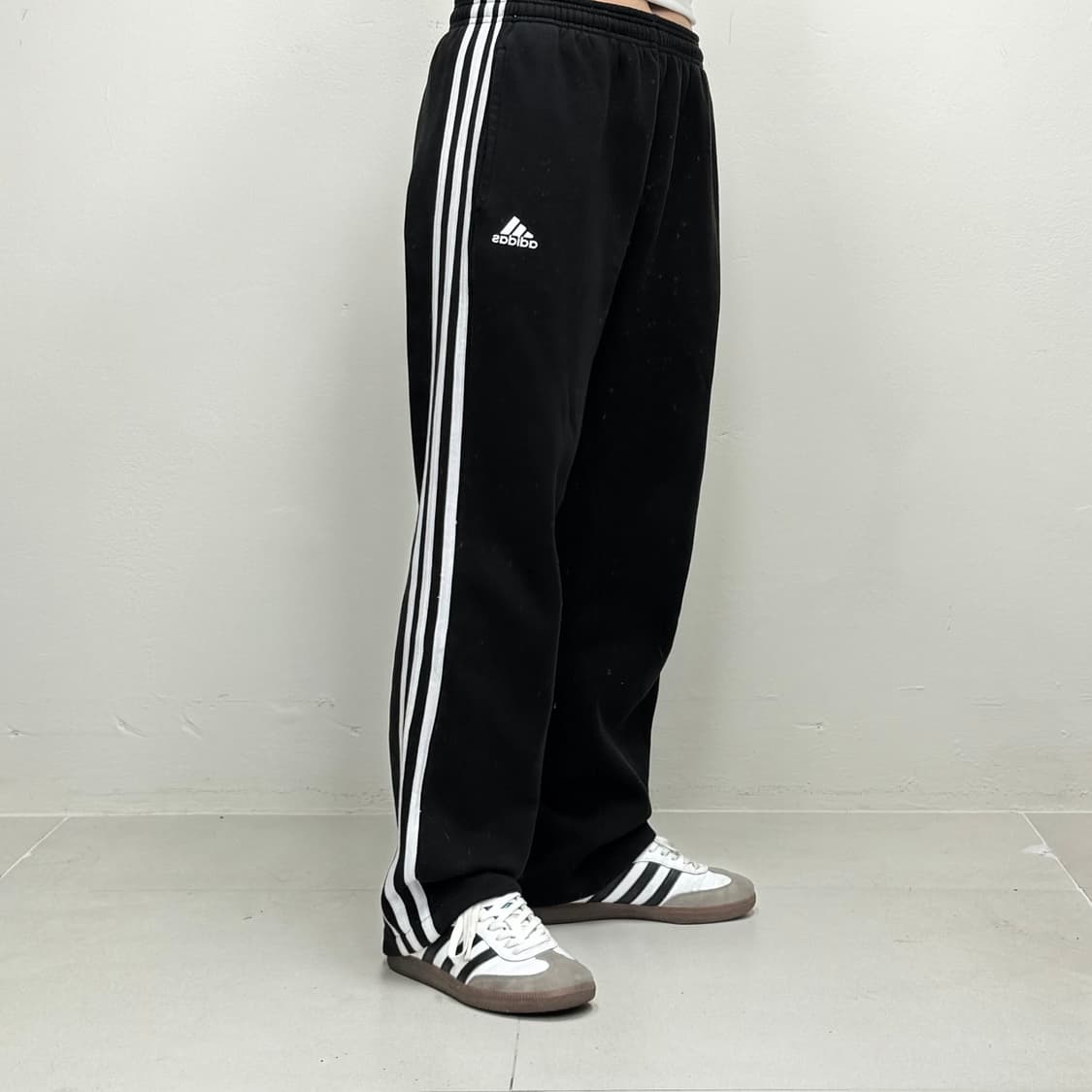 아디다스 코튼 트랙팬츠 블랙 XL [051704] 상품이미지1