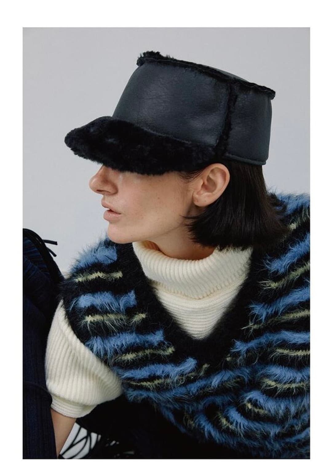 어썸니즈) 시어링 벨보이 캡  상품이미지5