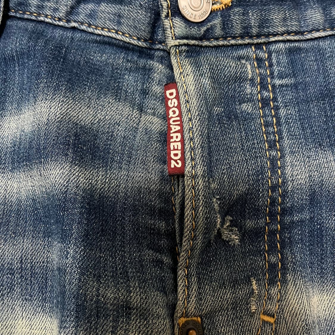 디스퀘어드2 Dsquared2 데미지 워싱 데님 청바지 50사이즈 상품이미지5