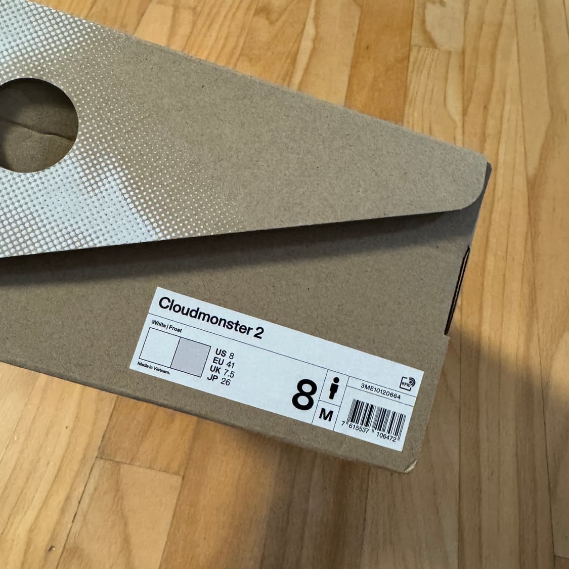온러닝 On 클라우드몬스터2 화이트 260 상품이미지8