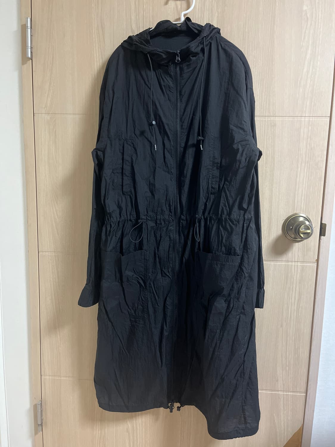 H&M 블랙 롱 후드 자켓 (EUR 38) 상품이미지1