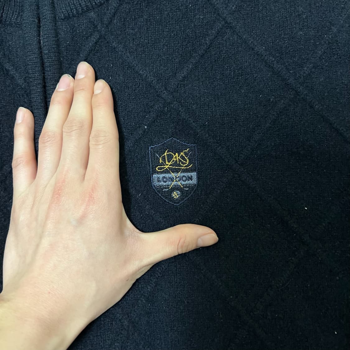 닥스 골프 남성 방풍 반집업 니트 L/100 상품이미지3