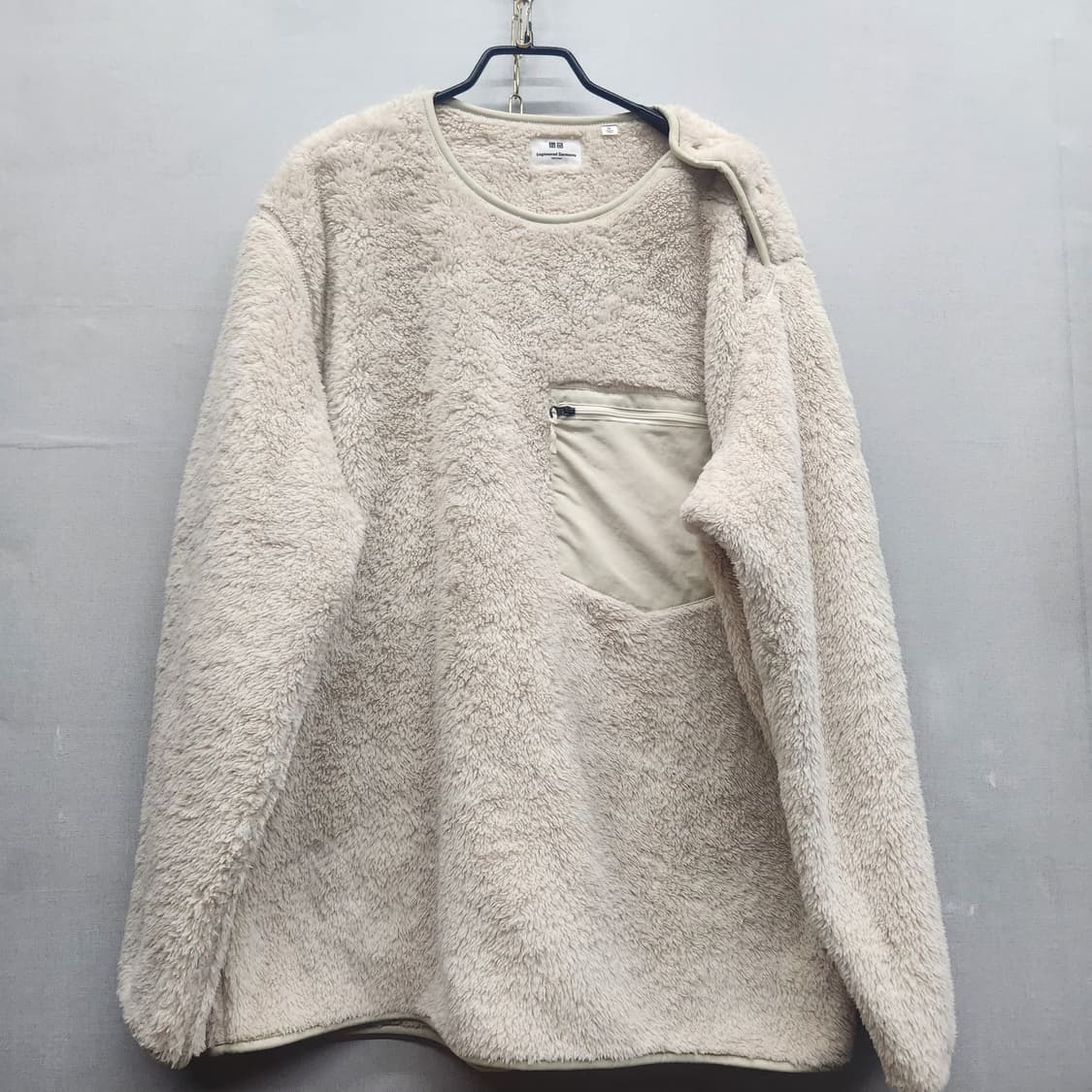 유니클로x엔지니어드가먼츠 뽀글이 빅포켓 맨투맨 2XL 상품이미지1