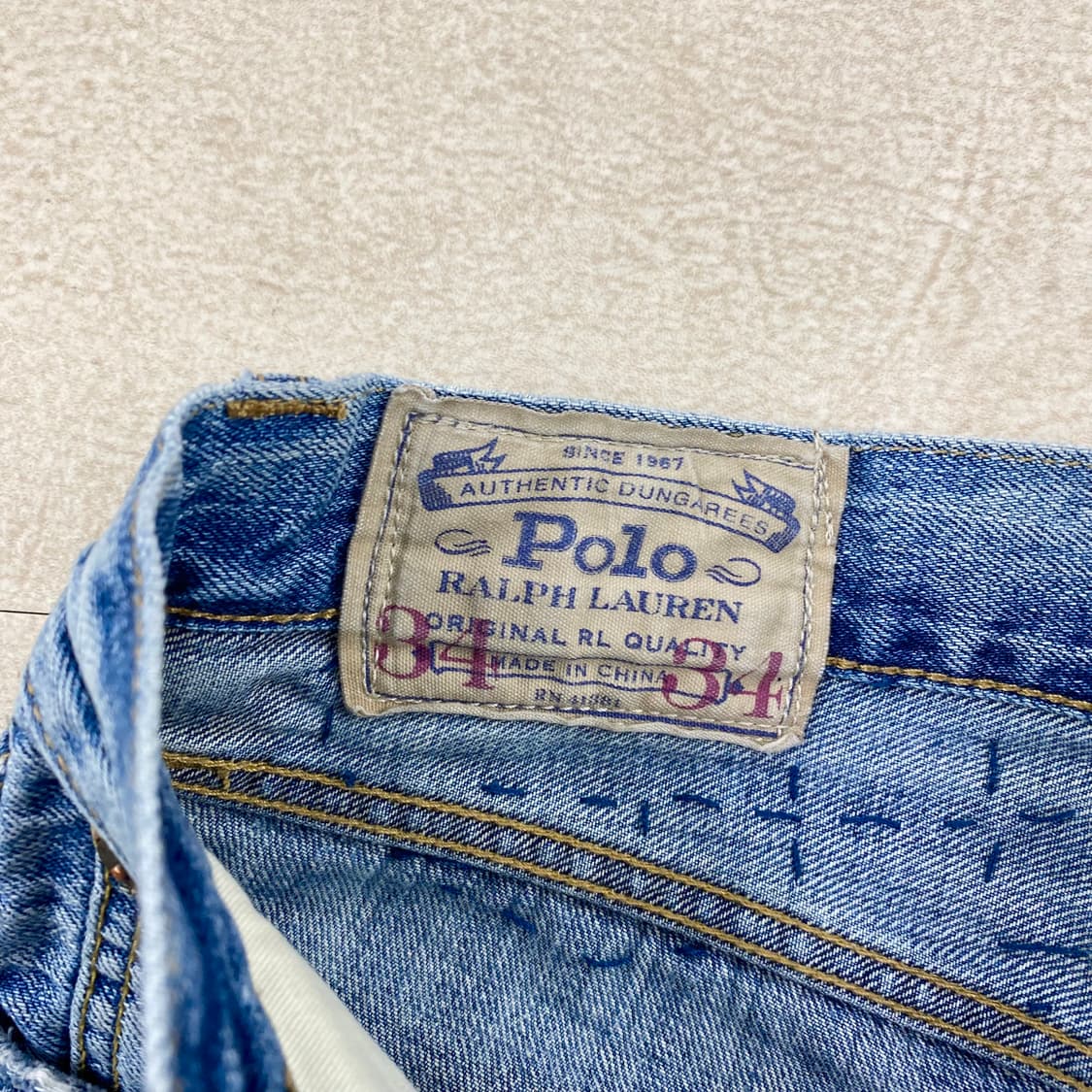 폴로 설리반 패치워크 데님 진 (34) 상품이미지10