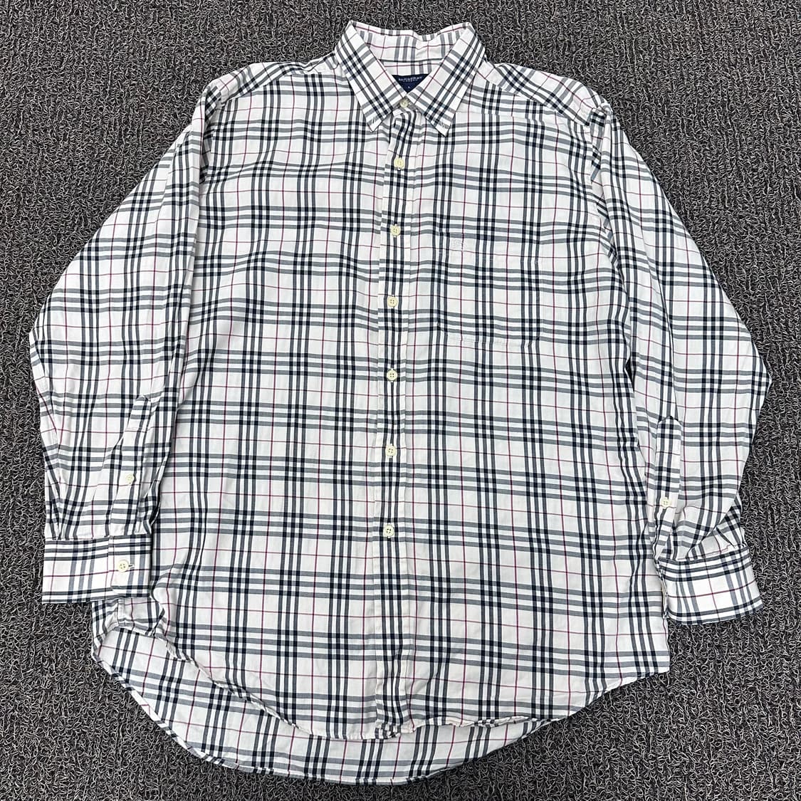 BURBERRY 버러리 정품 매장판 체크패턴 셔츠 L 상품이미지1