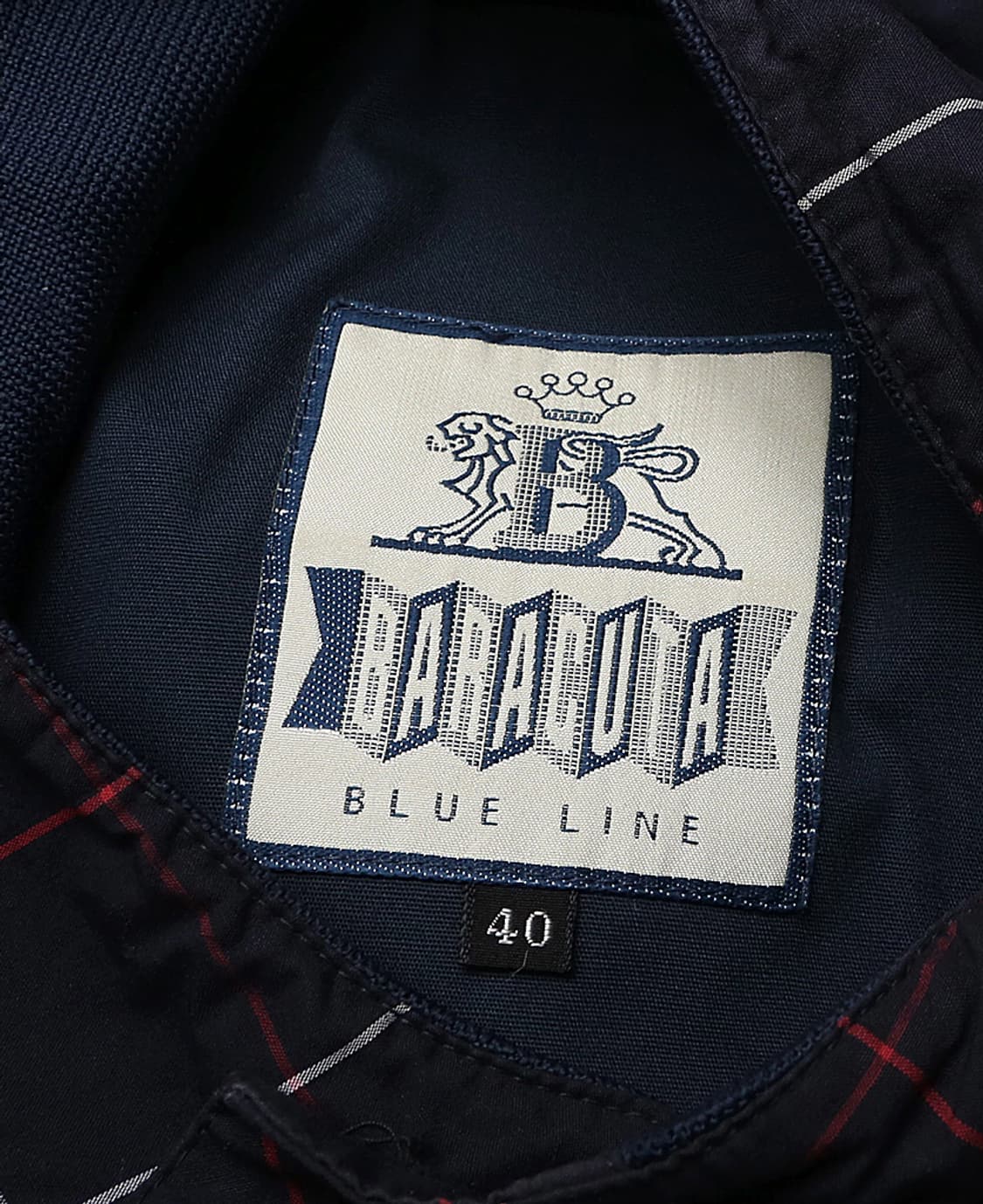 바라쿠타 [Baracuta] 다크 네이비 클래식 체크 블루라인 G9 자켓 상품이미지6