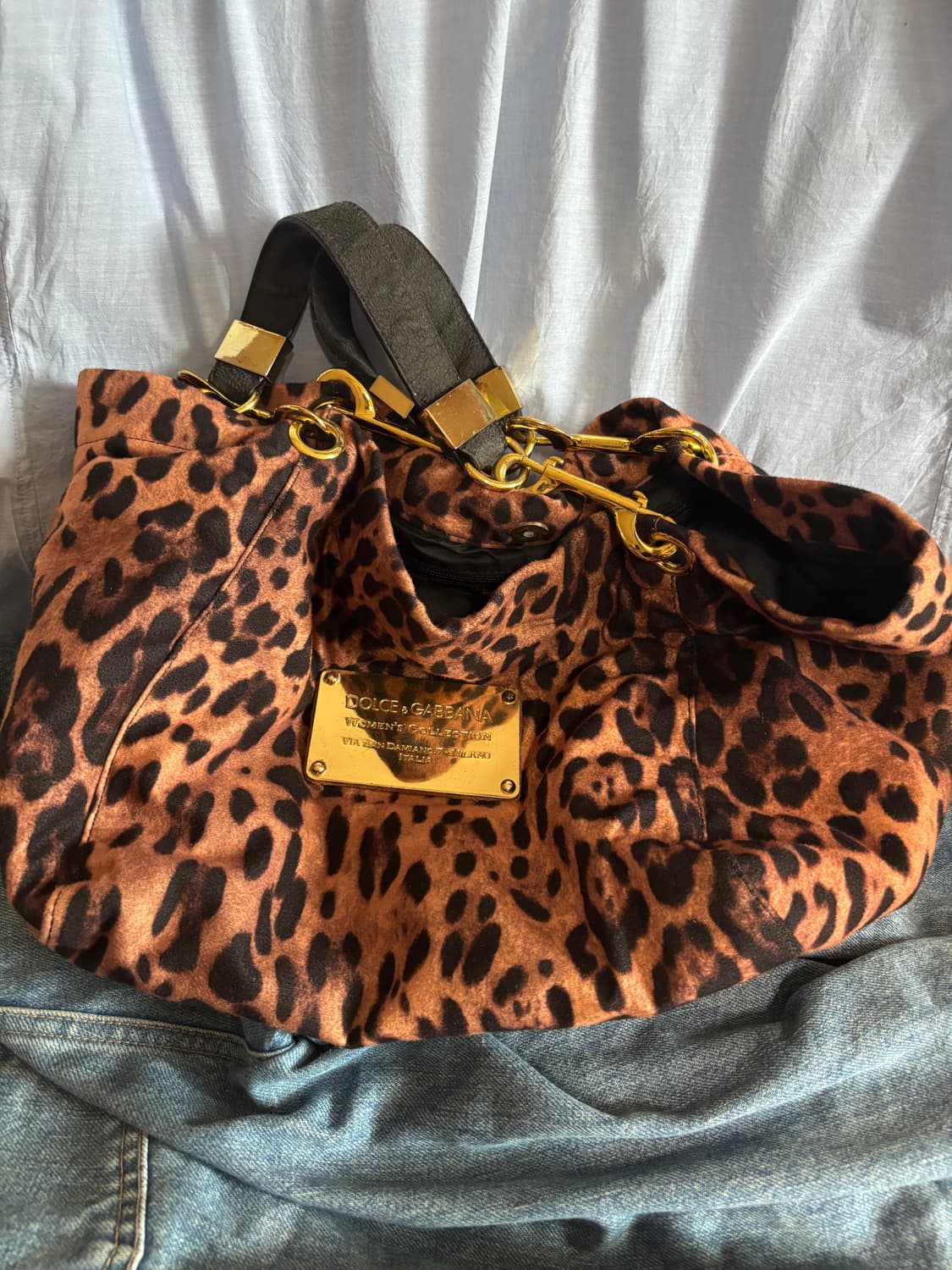 vintage dolce gabbana leopard boston bag 상품이미지1