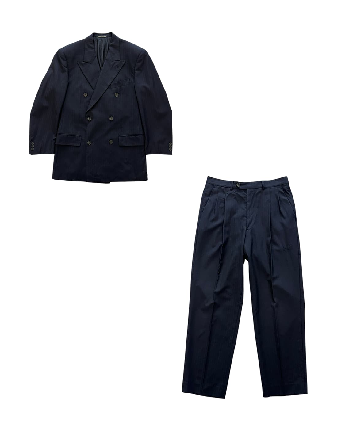 발렌티노 우모 초기 90s 스트라이프 수트 셋업 상품이미지4