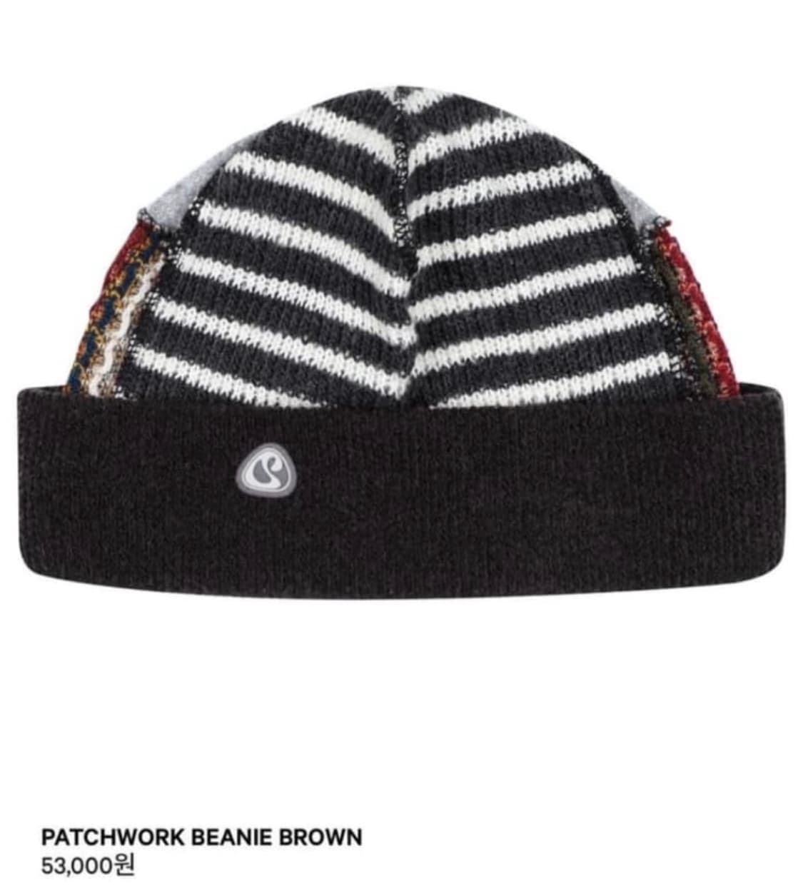 코이세이오 패치워크 비니 브라운 상품이미지1