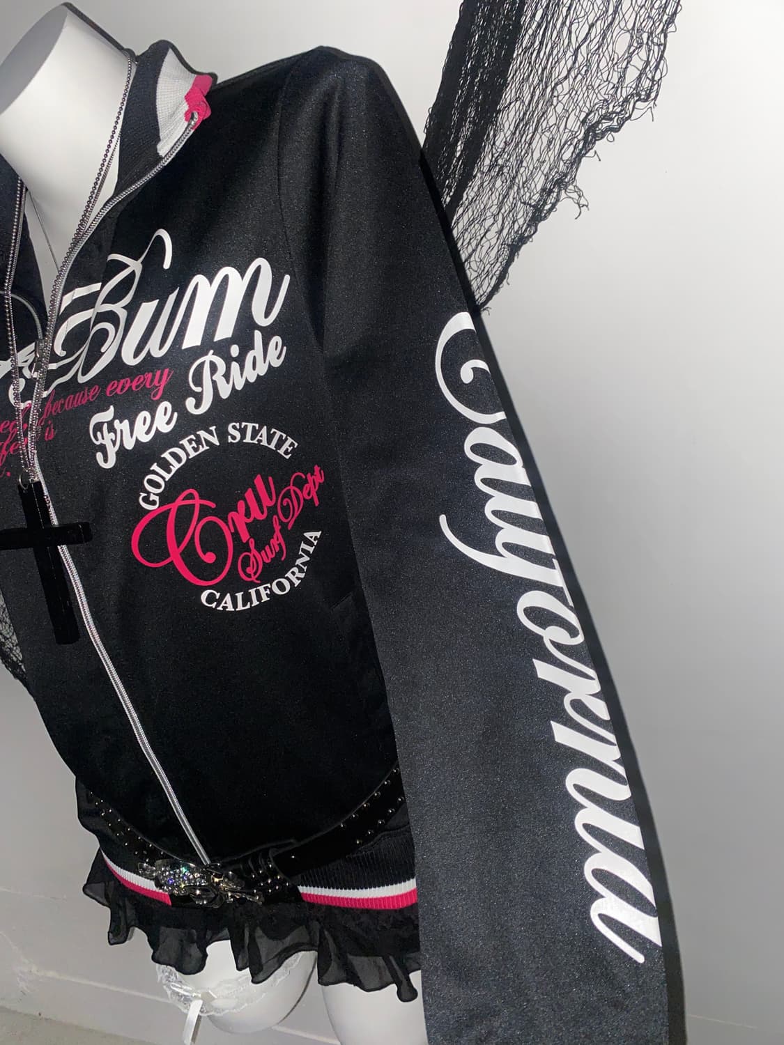 ꒰ঌ 펑투케 레터링 져지 집업 ໒꒱ 상품이미지5