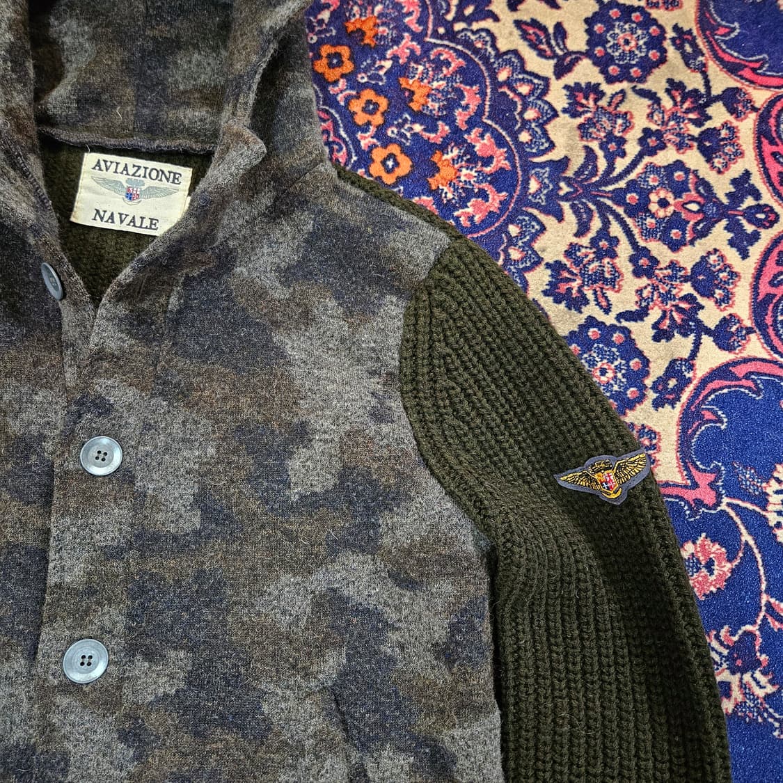 Aviazione Navale in Italy 카모 블럭 후드자켓 L 상품이미지3