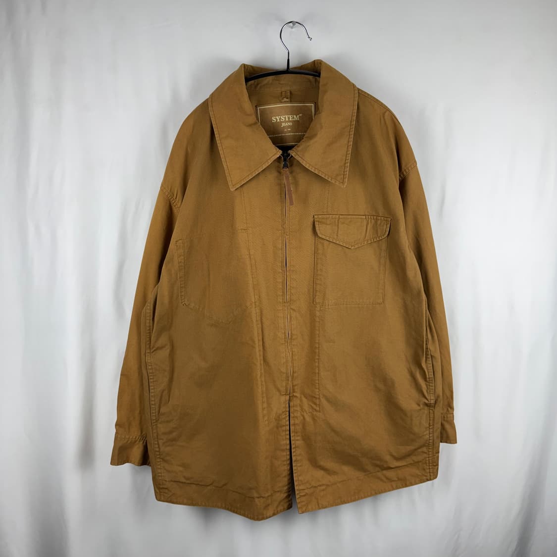 (무료배송)160) 시스템 믹스매치레이어 오버 데님자켓 브라운 상품이미지2