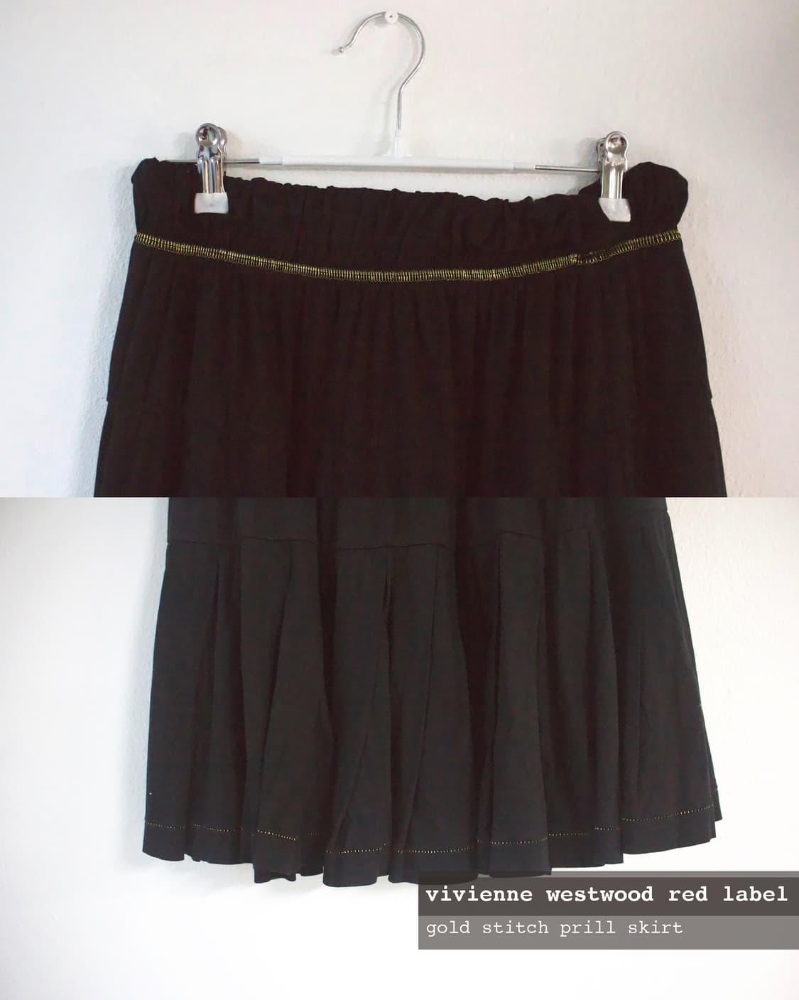 gold stitch prill skirt 상품이미지2