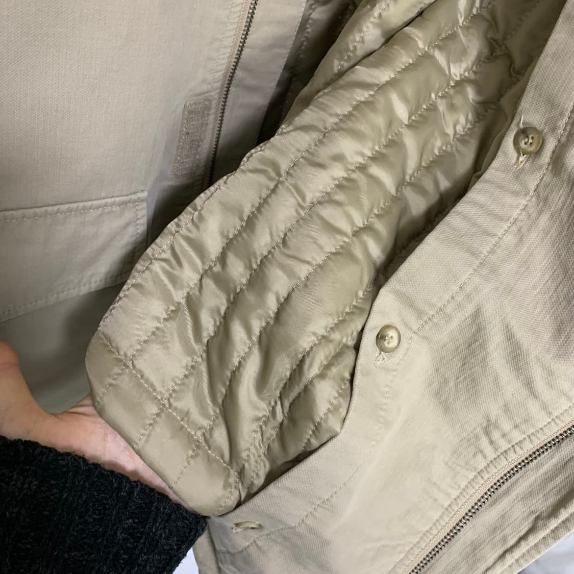 Lee 리 빈티지 베이지 야상 봄버 점퍼 100 사이즈 상품이미지7