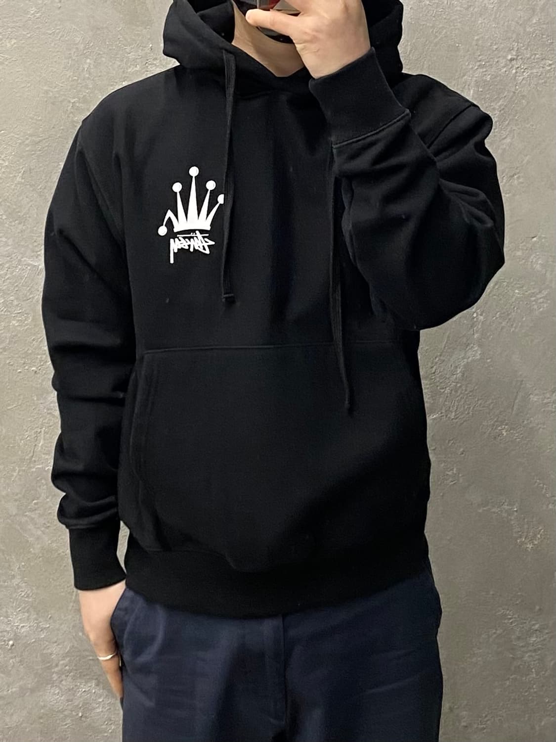 [M] Stussy 스투시 헤비웨이트 크라운 로고 후디 상품이미지7