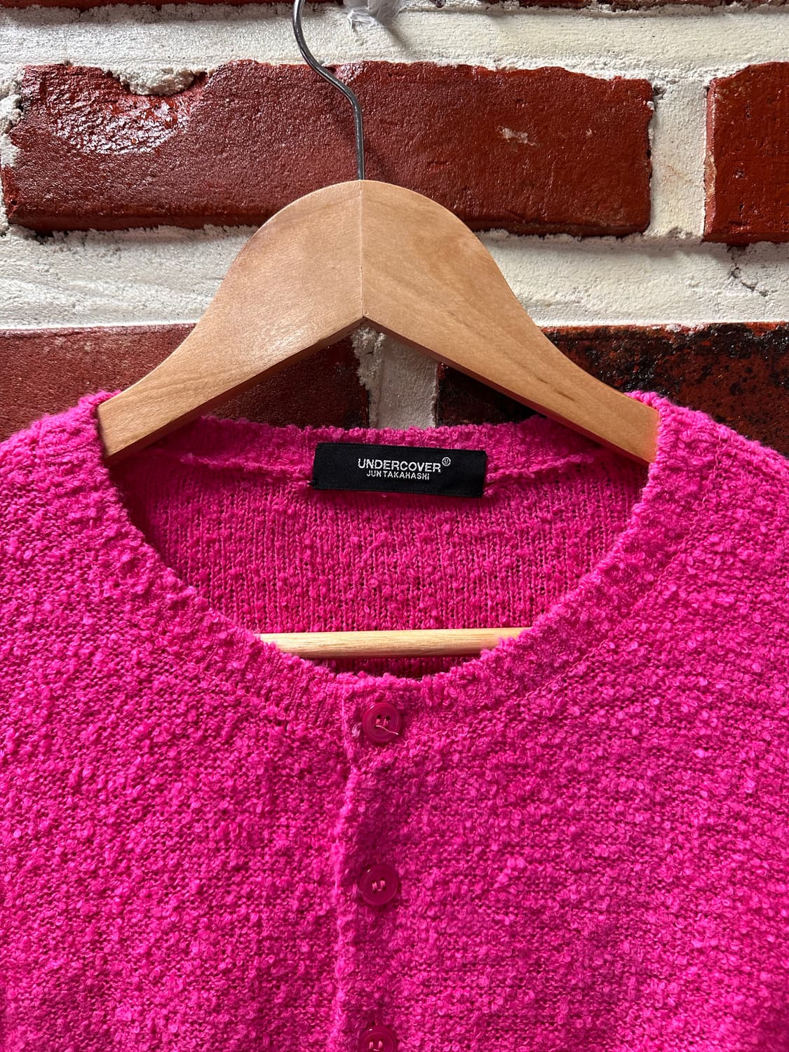 (1)언더커버 컷아웃 디테일 크롭 가디건 상품이미지5