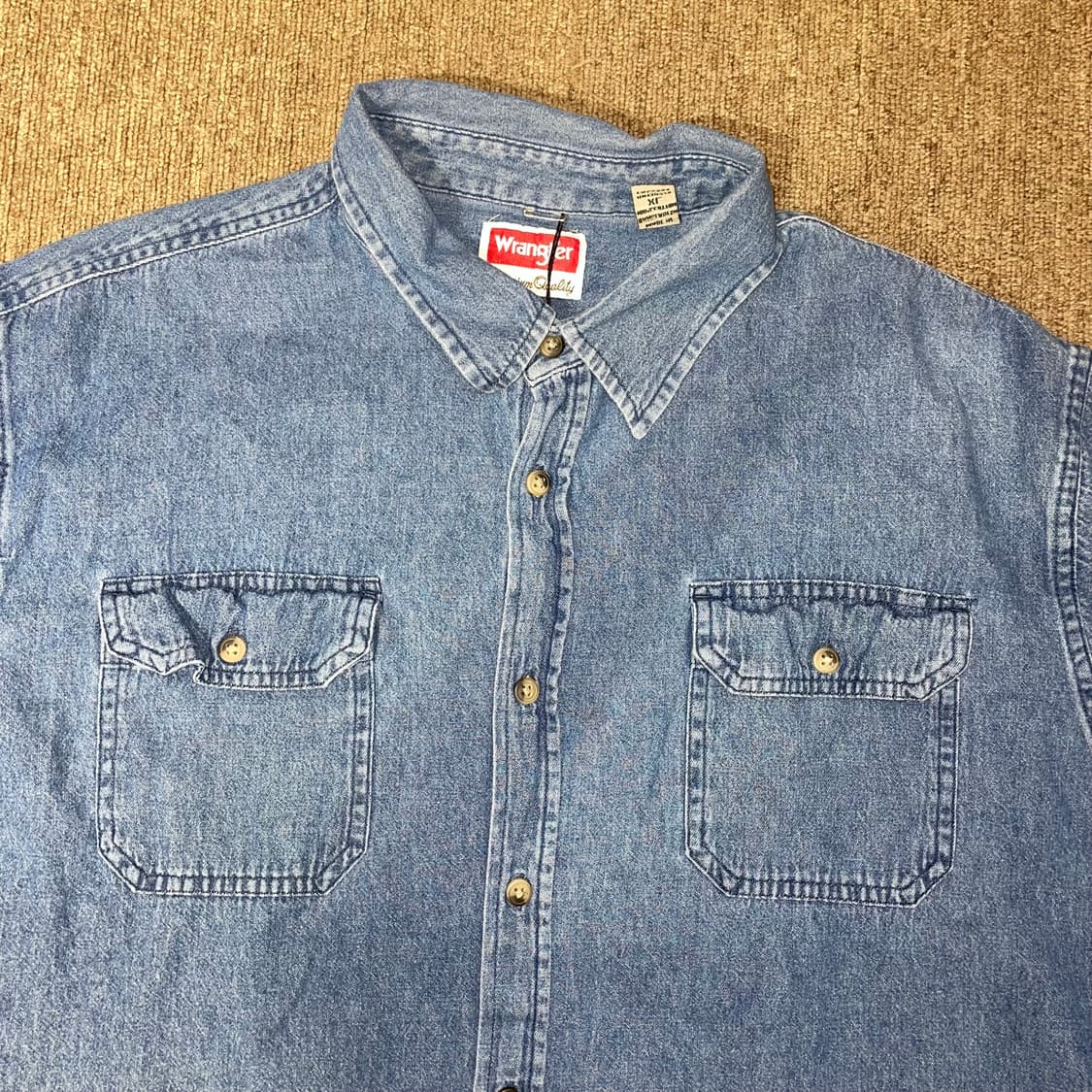  (XL) wrangler 랭글러 데님 셔츠 상품이미지4