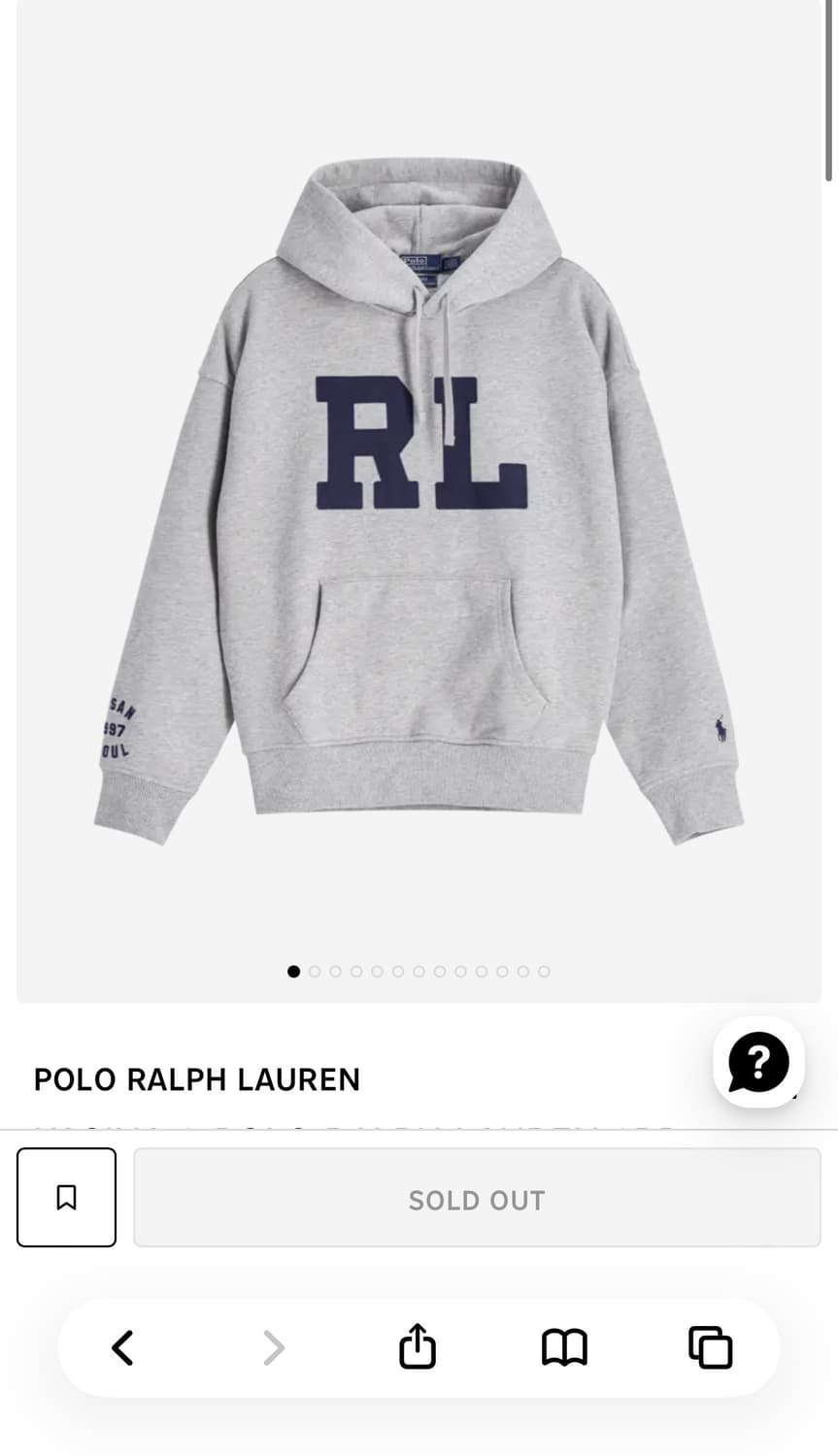 폴로 랄프로렌 카시나 후드티 XL사이즈 상품이미지1