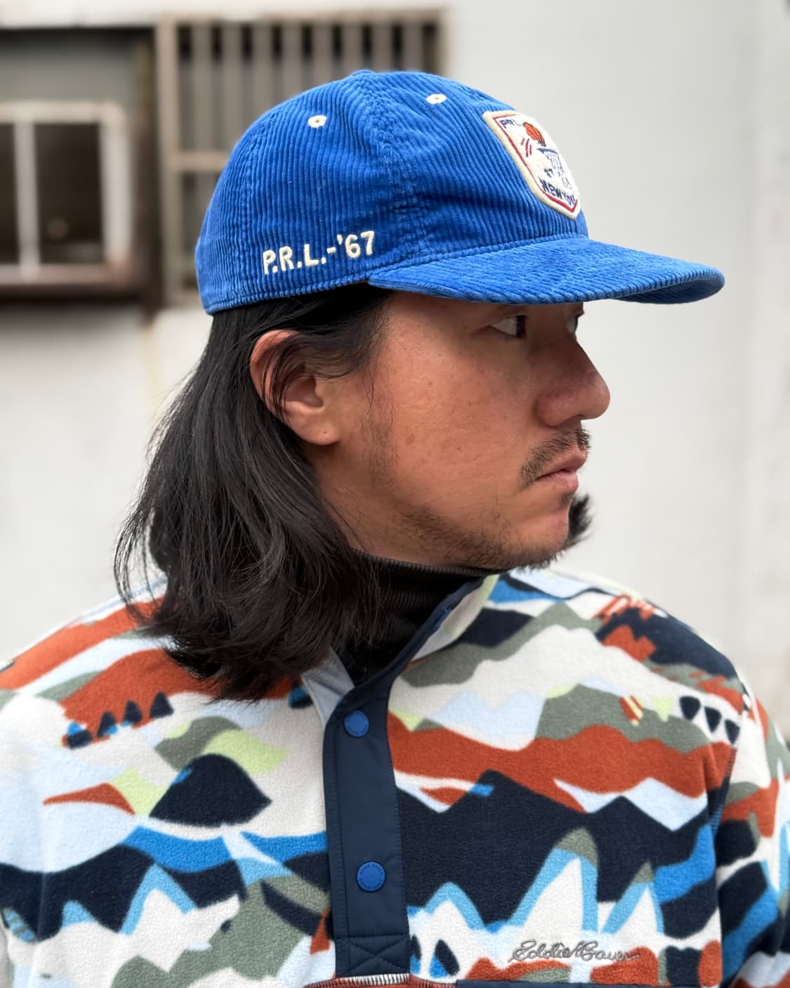 폴로 랄프로렌 셰닐 패치 코듀로이 볼캡 - 블루 OS 상품이미지8