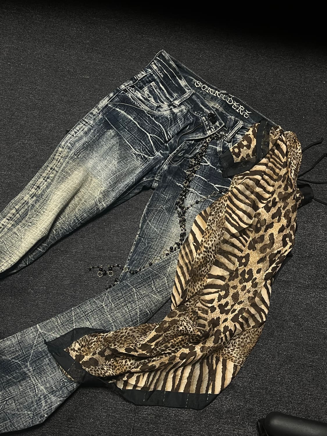 Vintage leopard scarf  상품이미지1
