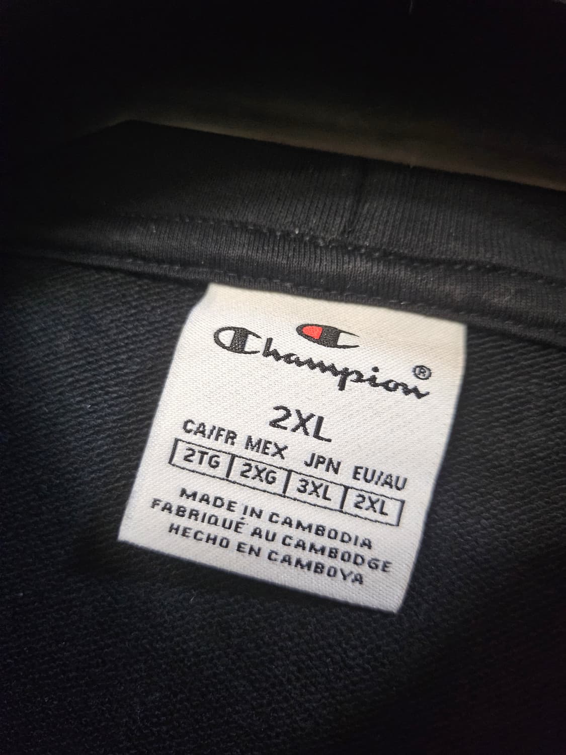 챔피온 검정 후드티 XXL 상품이미지4