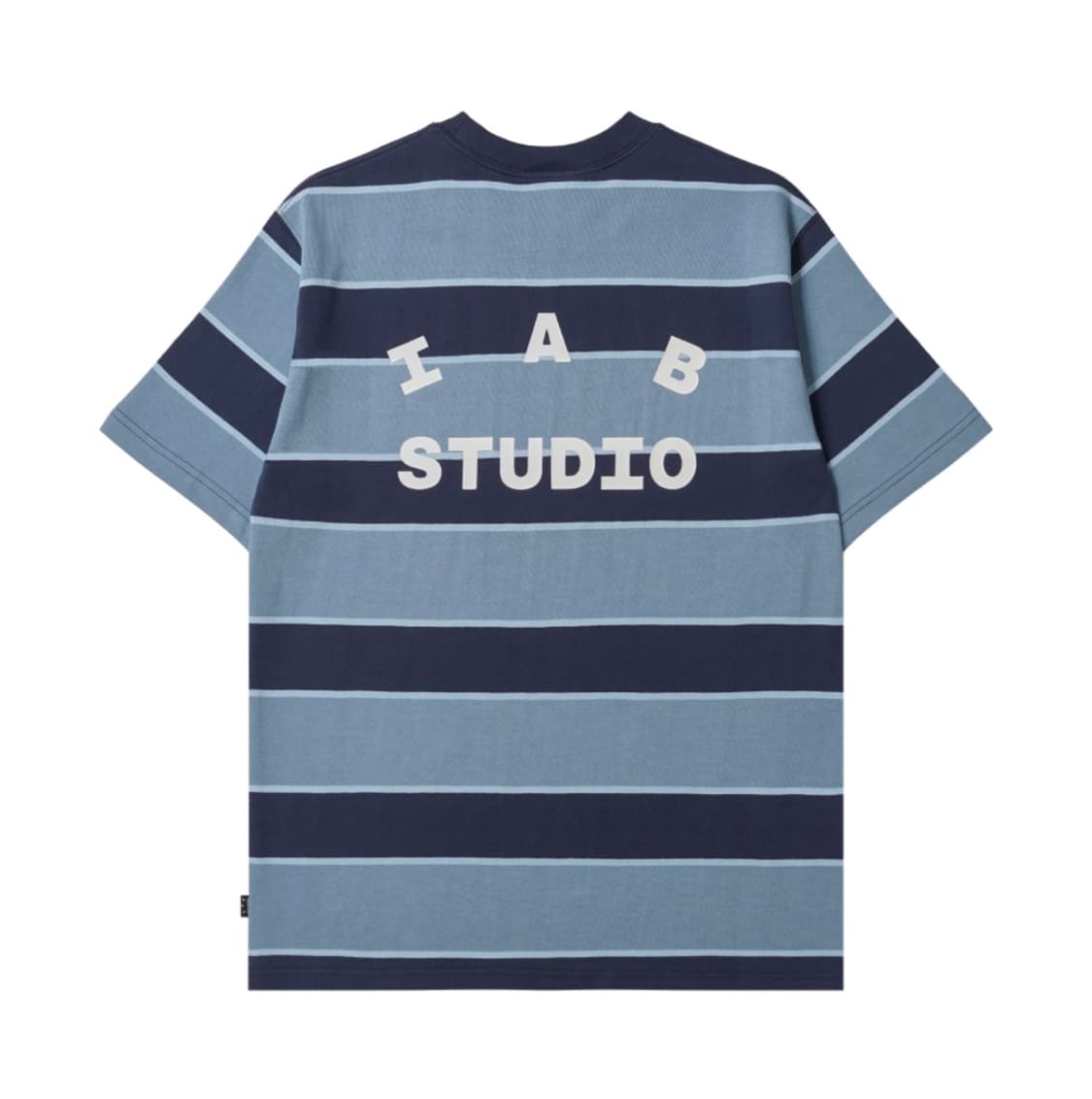 [M] 아이앱 스튜디오 스트라이프 티셔츠 블루 화이트 상품이미지1