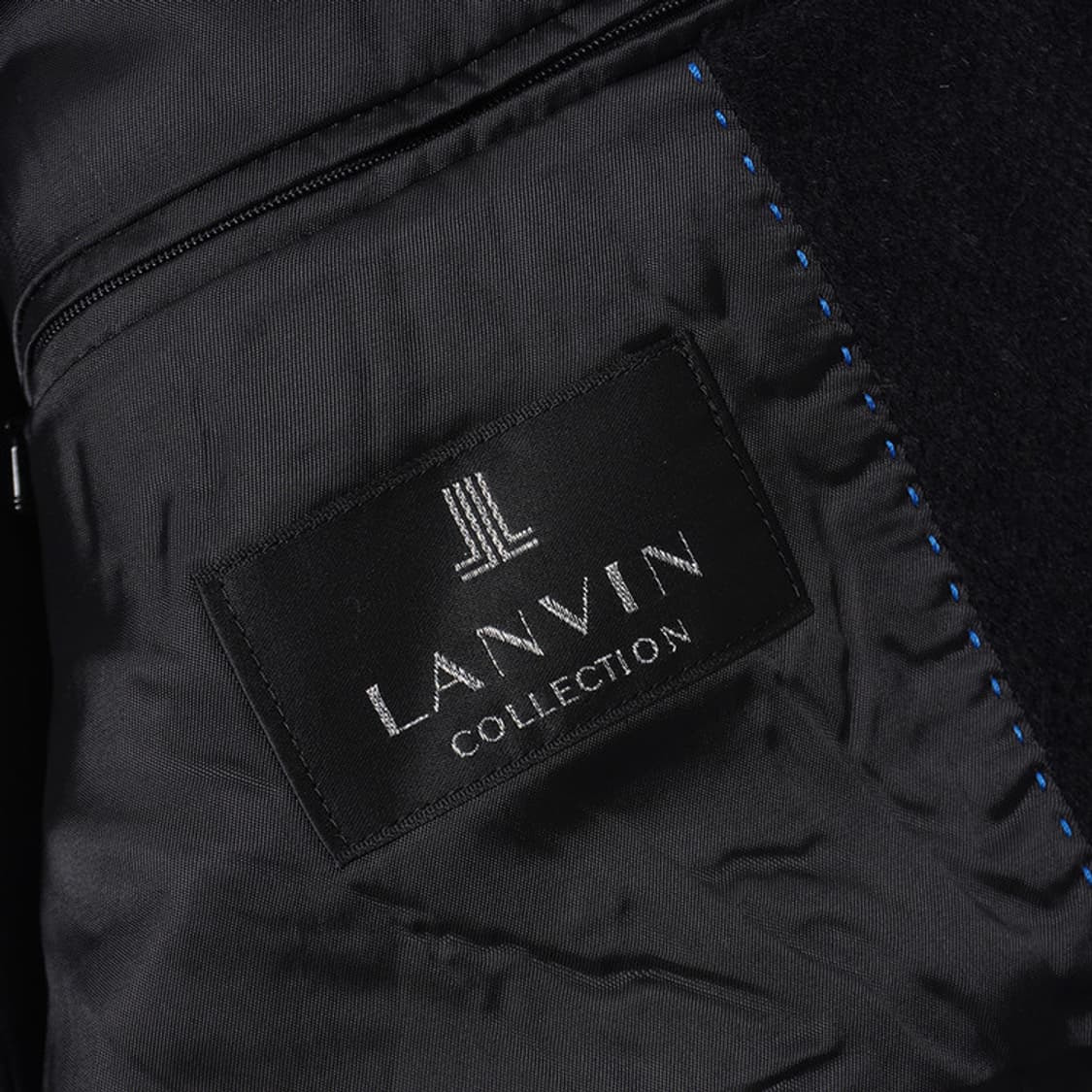 Lanvin Collection 블랙 스탠드 카라 하프코트 상품이미지7